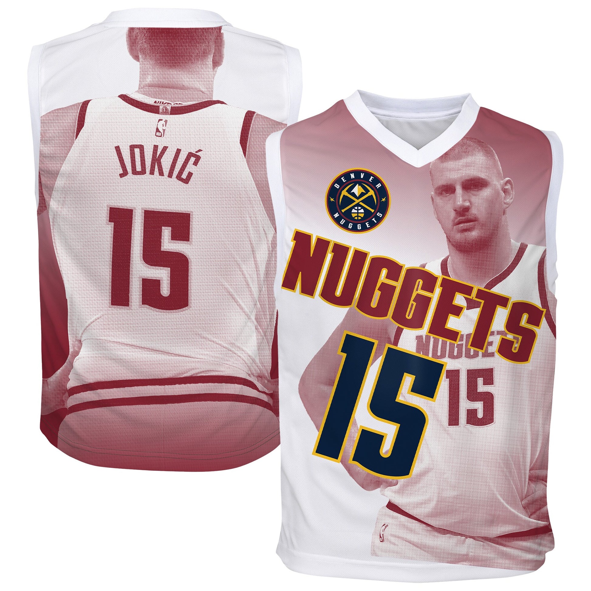 Youth Denver Nuggets Nikola Jokić Outerstuff Red Hometown Fashion Jersey