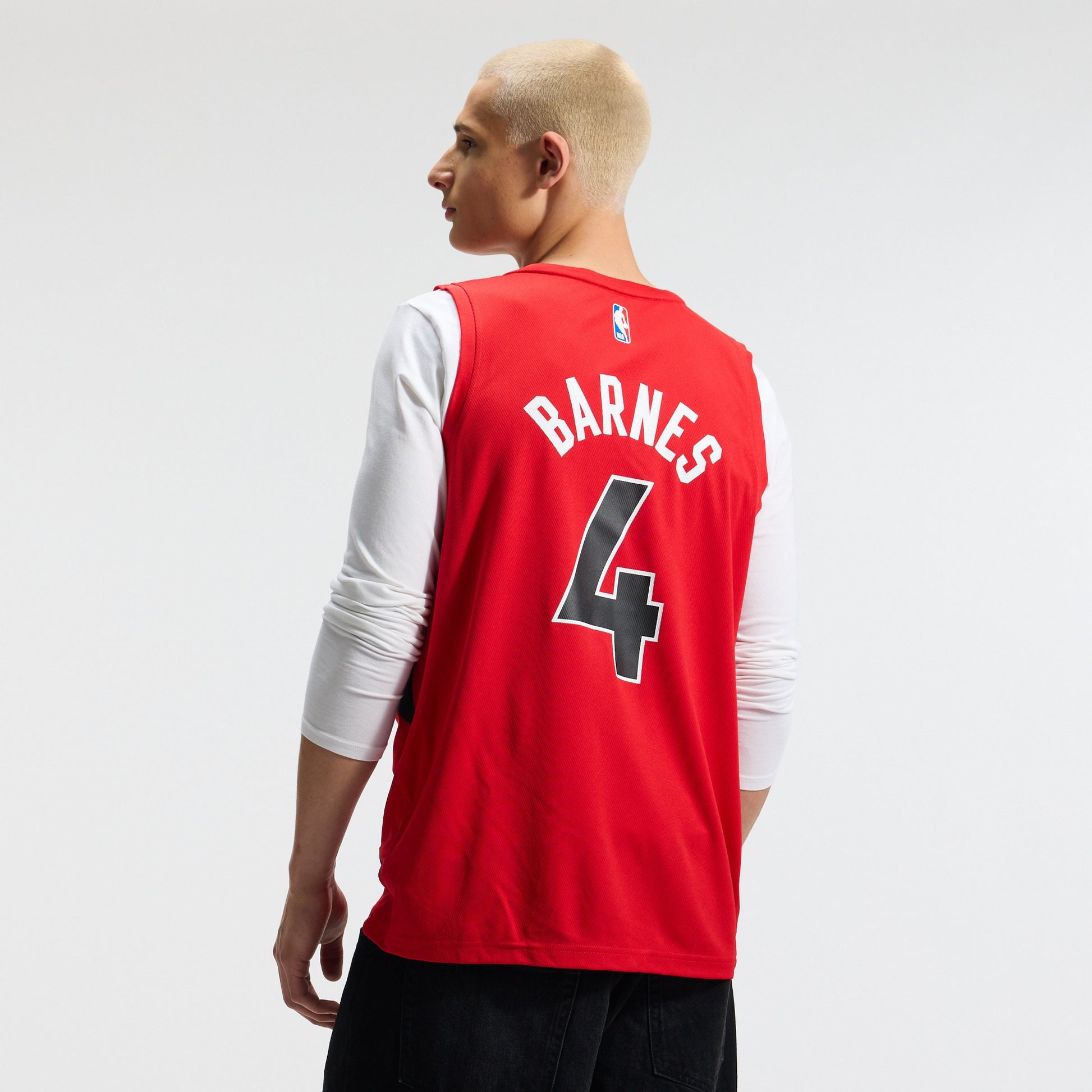 Men's Toronto Raptors Scottie Barnes Fanatics Red Fast Break Replica Jersey - Icon Edition