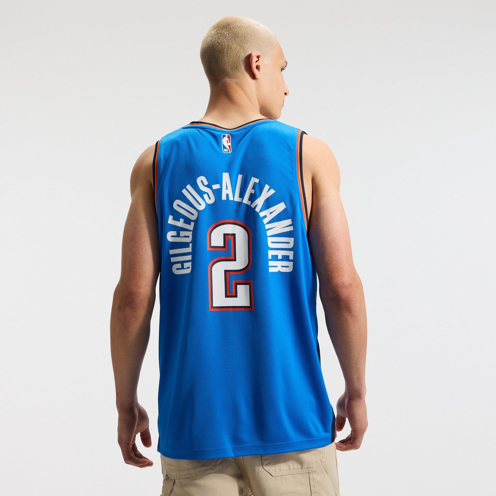 Men's Oklahoma City Thunder Shai Gilgeous-Alexander Fanatics Blue Fast Break Replica Player Jersey - Icon Edition