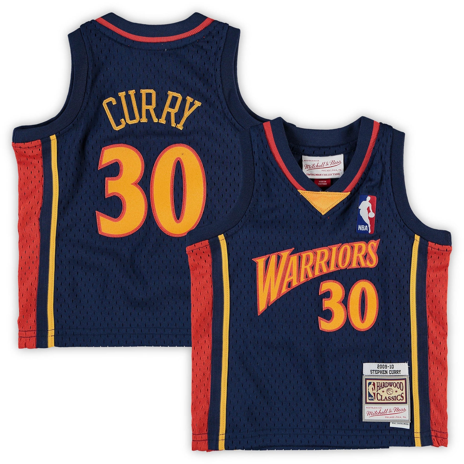 Infant Golden State Warriors Stephen Curry Mitchell & Ness Navy Historic Logo Jersey