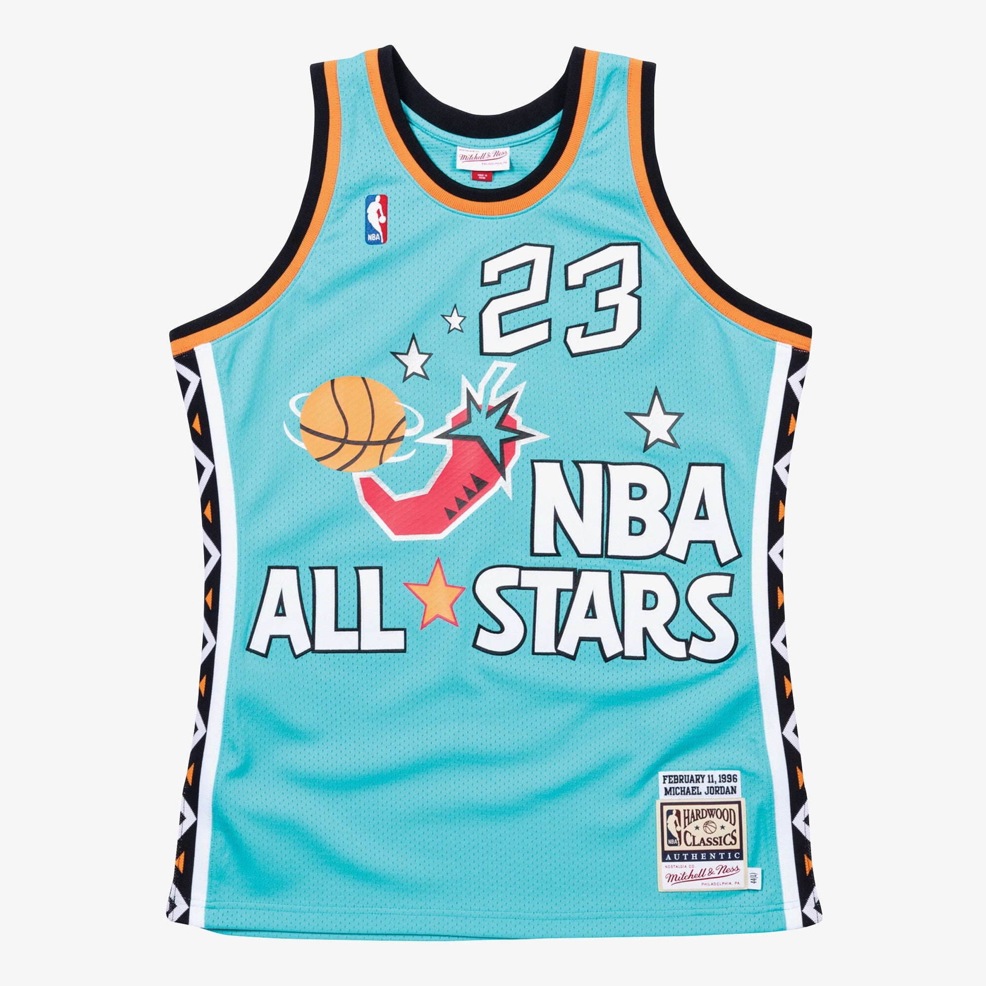 Men's 1996 NBA All-Star Game Michael Jordan Mitchell & Ness Teal Authentic Jersey