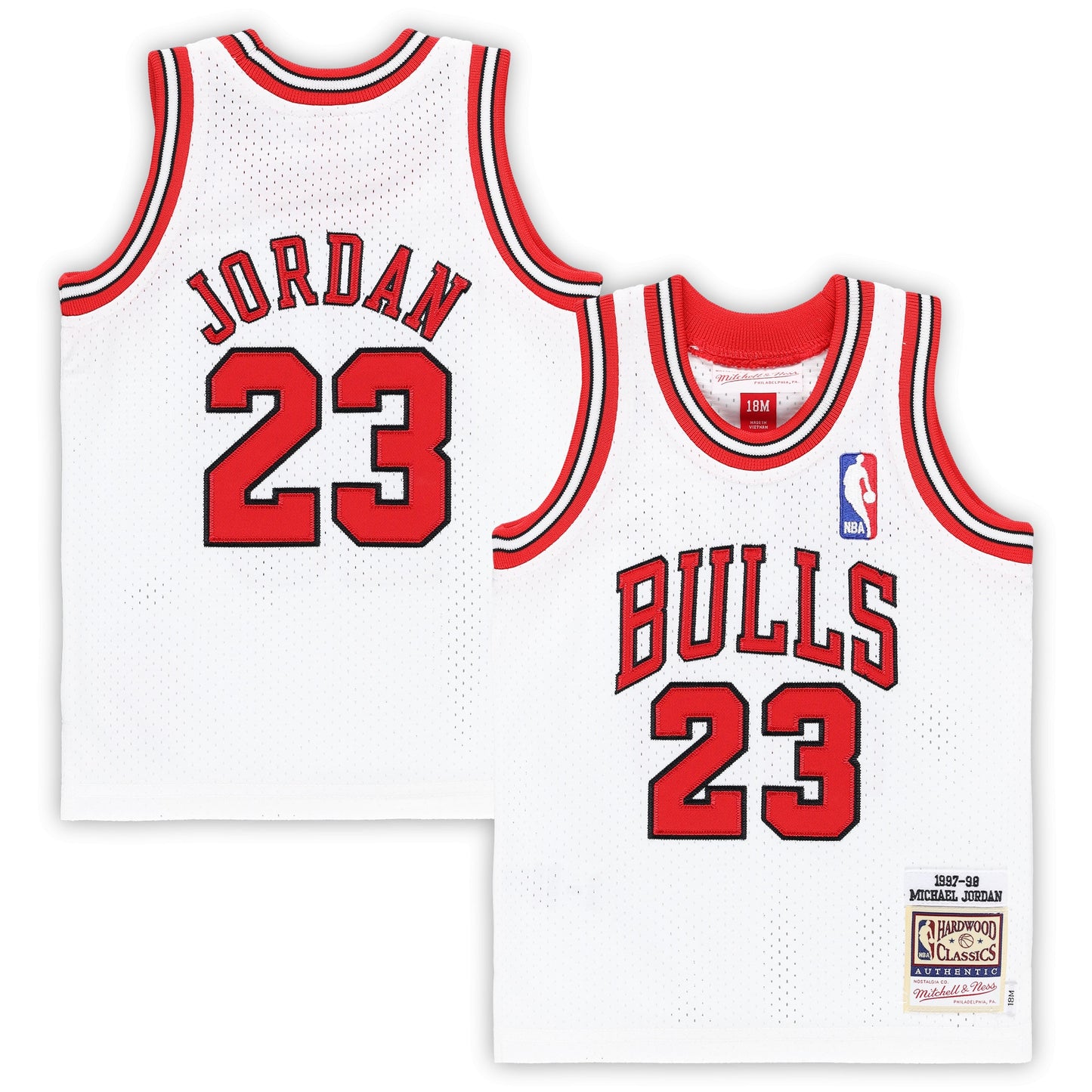 Infant Chicago Bulls Michael Jordan Mitchell & Ness White 1997/98 Hardwood Classics Authentic Jersey