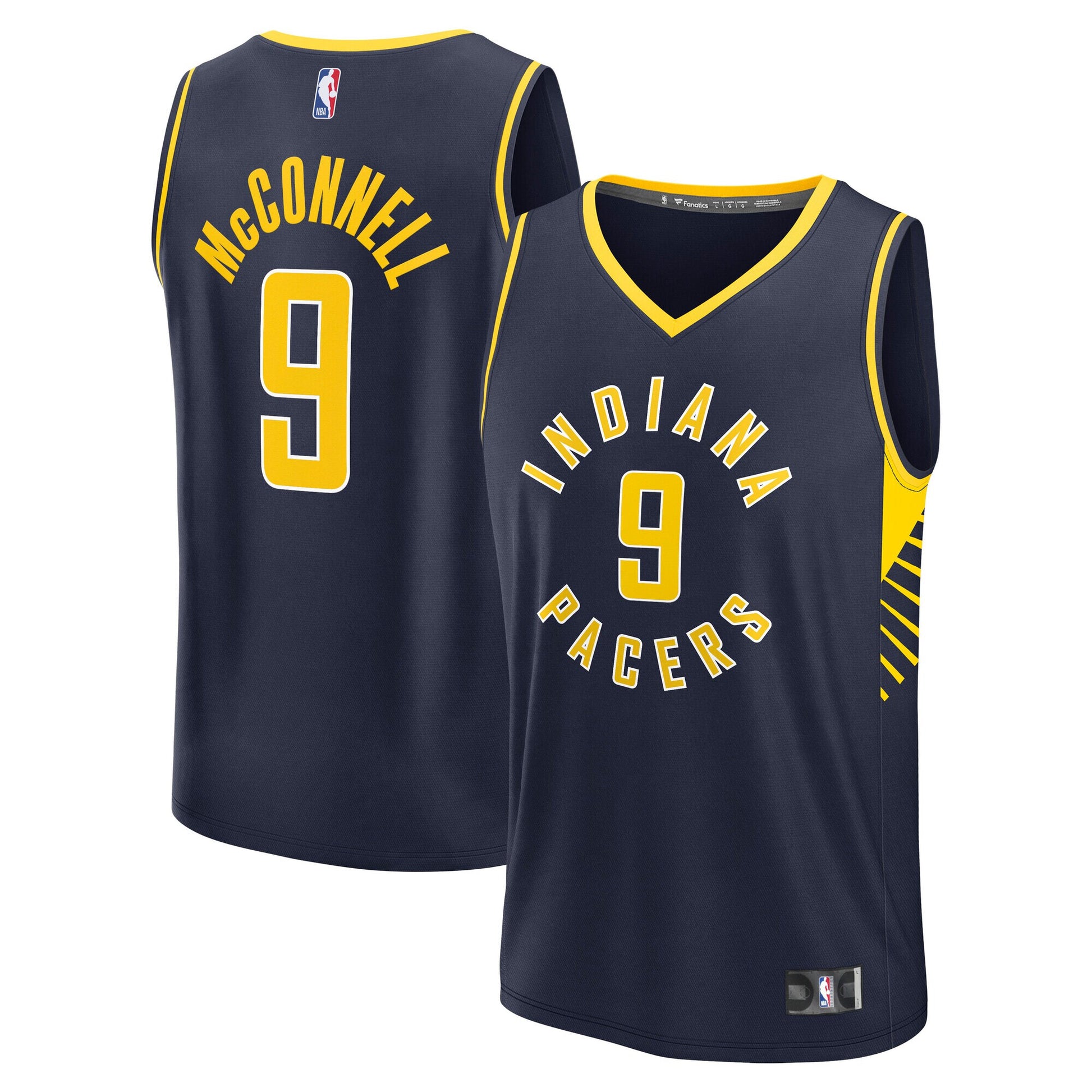Men's Indiana Pacers T.J. McConnell Fanatics Navy Fast Break Replica Jersey - Icon Edition