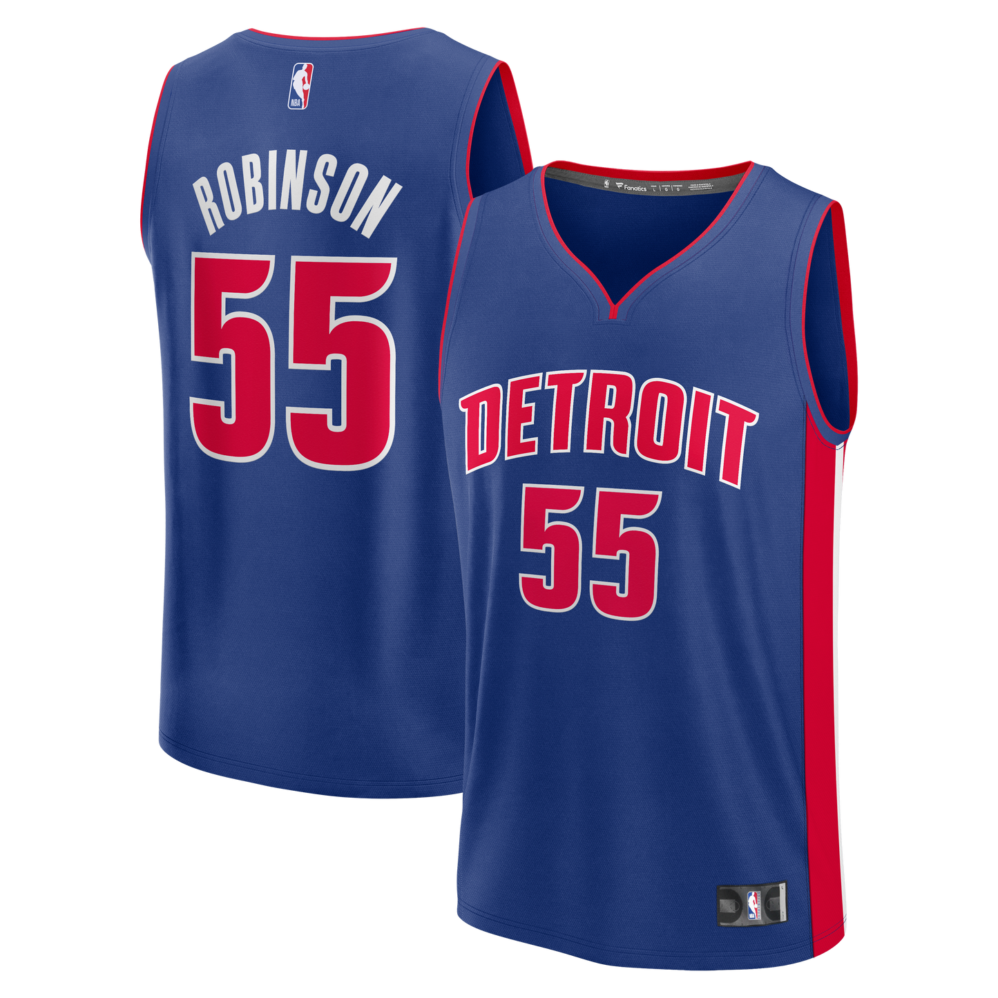 Men's Detroit Pistons Duncan Robinson Fanatics Blue Fast Break Jersey - Icon Edition