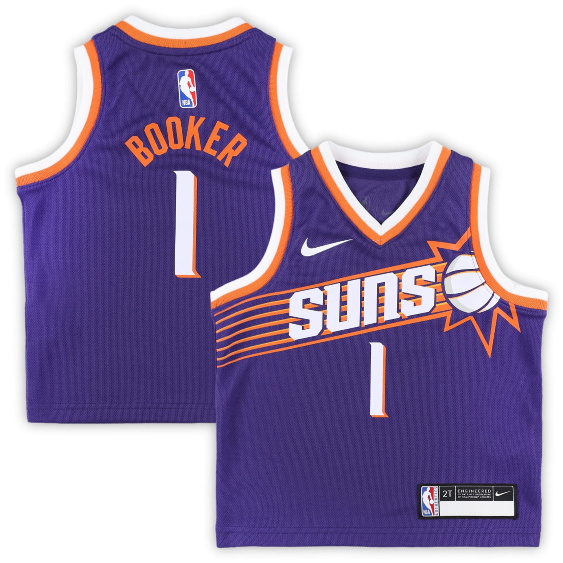 Toddler Phoenix Suns Devin Booker Nike Purple Swingman Player Jersey - Icon Edition