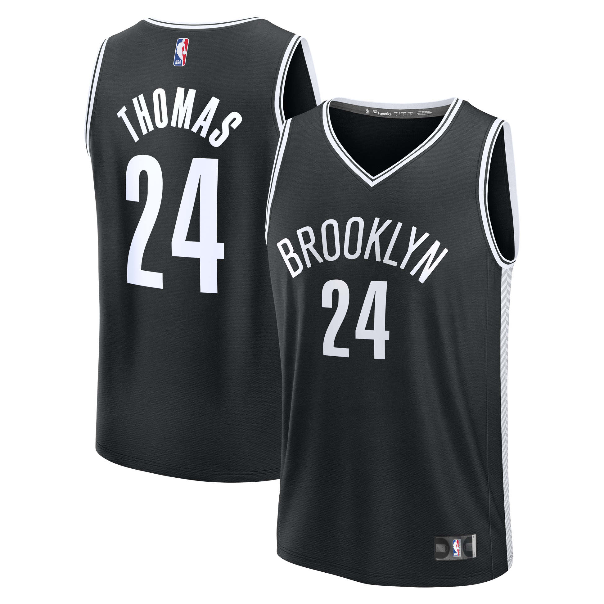 Men's Brooklyn Nets Cam Thomas Fanatics Black Fast Break Replica Jersey - Icon Edition