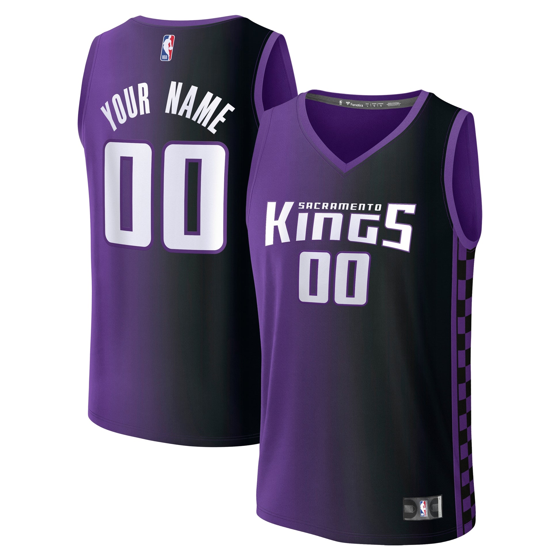 Men's Sacramento Kings Fanatics Purple Fast Break Custom Jersey - Statement Edition