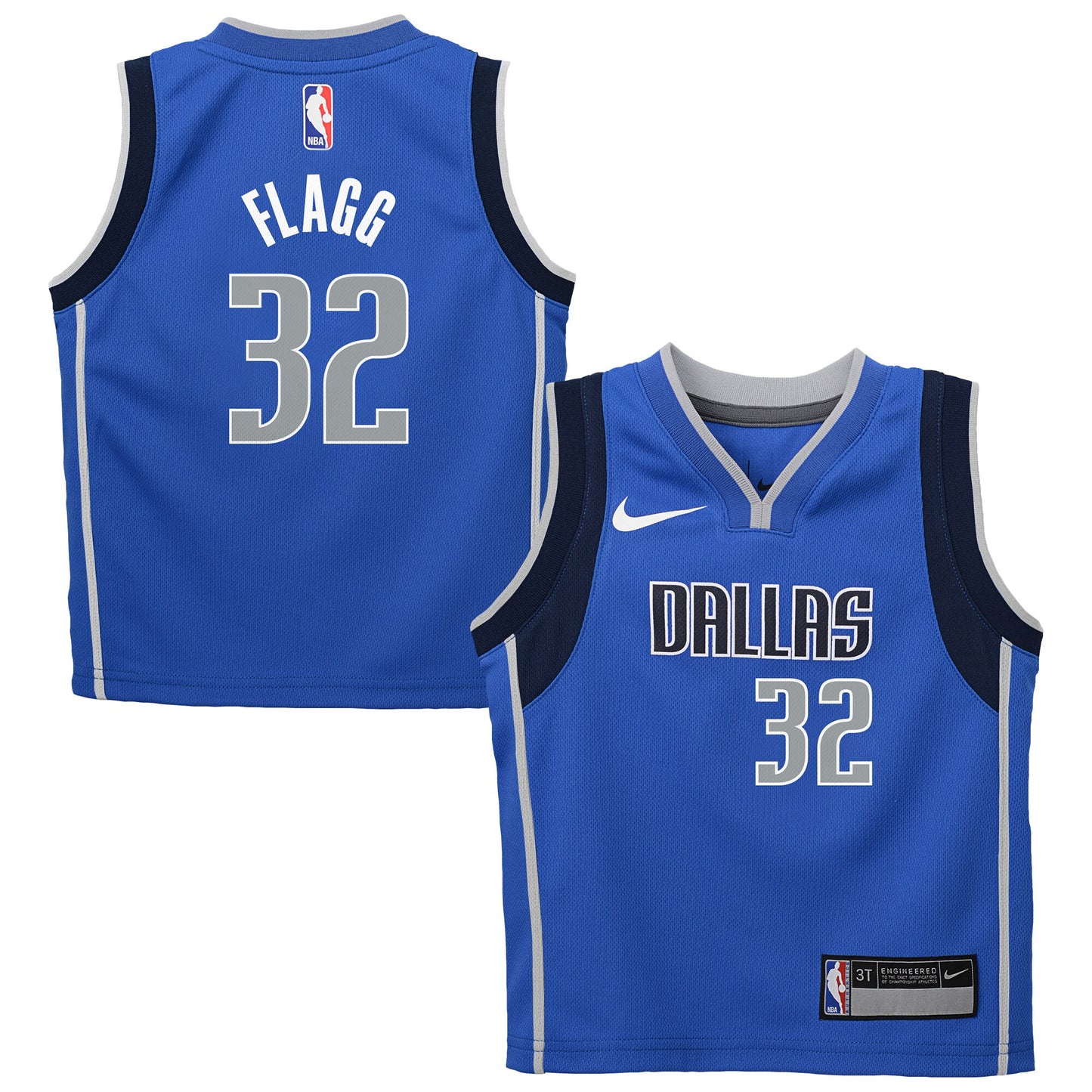 Toddler Dallas Mavericks Cooper Flagg Nike Blue Swingman Swingman Player Jersey - Icon Edition