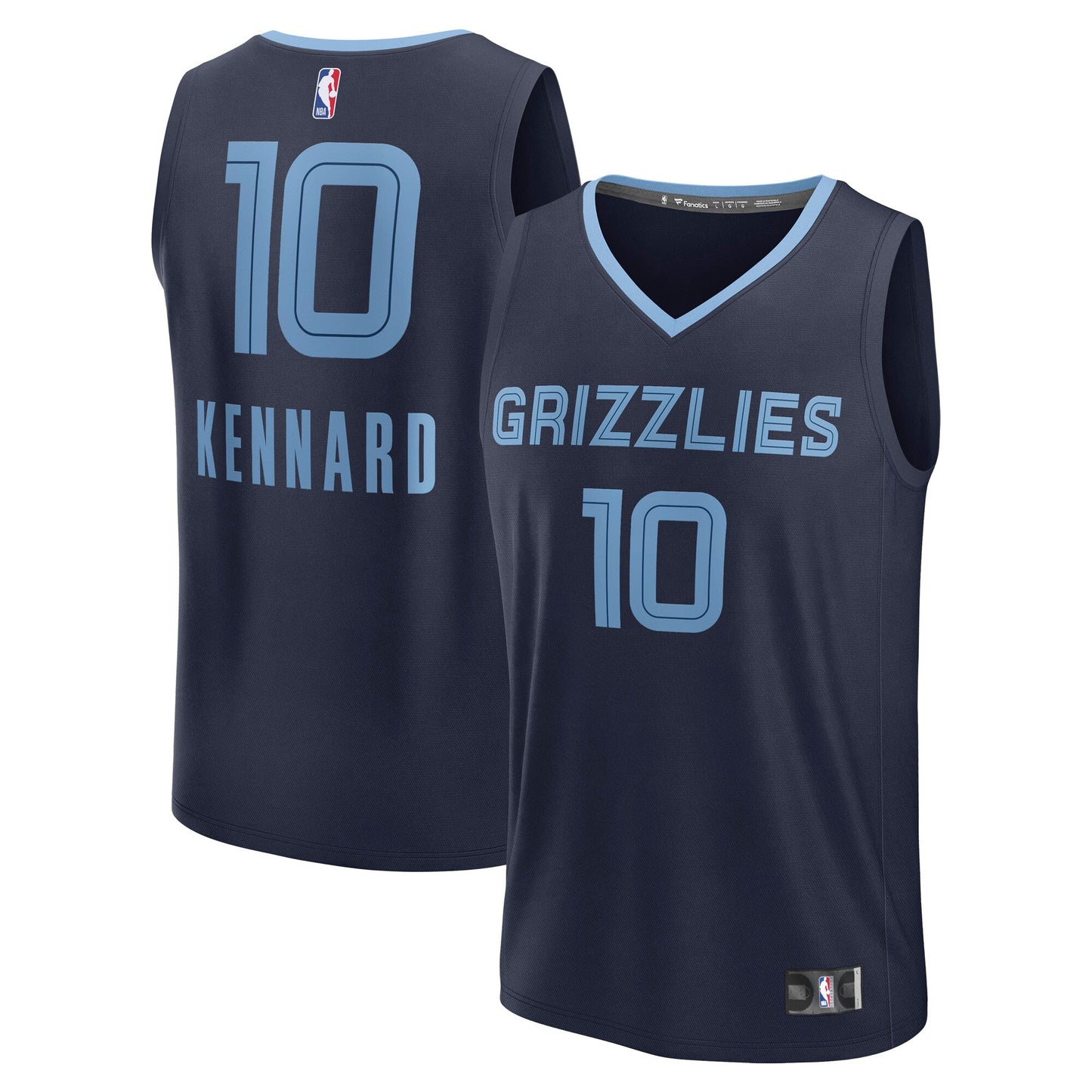Men's Memphis Grizzlies Luke Kennard Fanatics Navy Fast Break Replica Player Jersey - Icon Edition