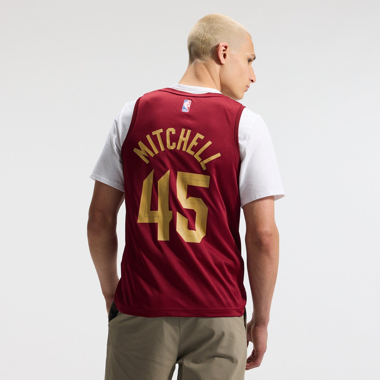 Men's Cleveland Cavaliers Donovan Mitchell Fanatics Wine Fast Break Replica Jersey - Icon Edition