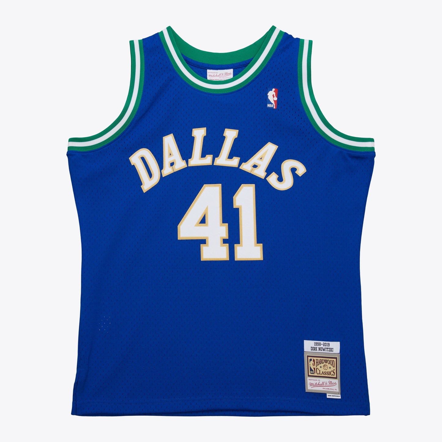 Men's Dallas Mavericks Dirk Nowitzki Royal 1998 Swingman Jersey