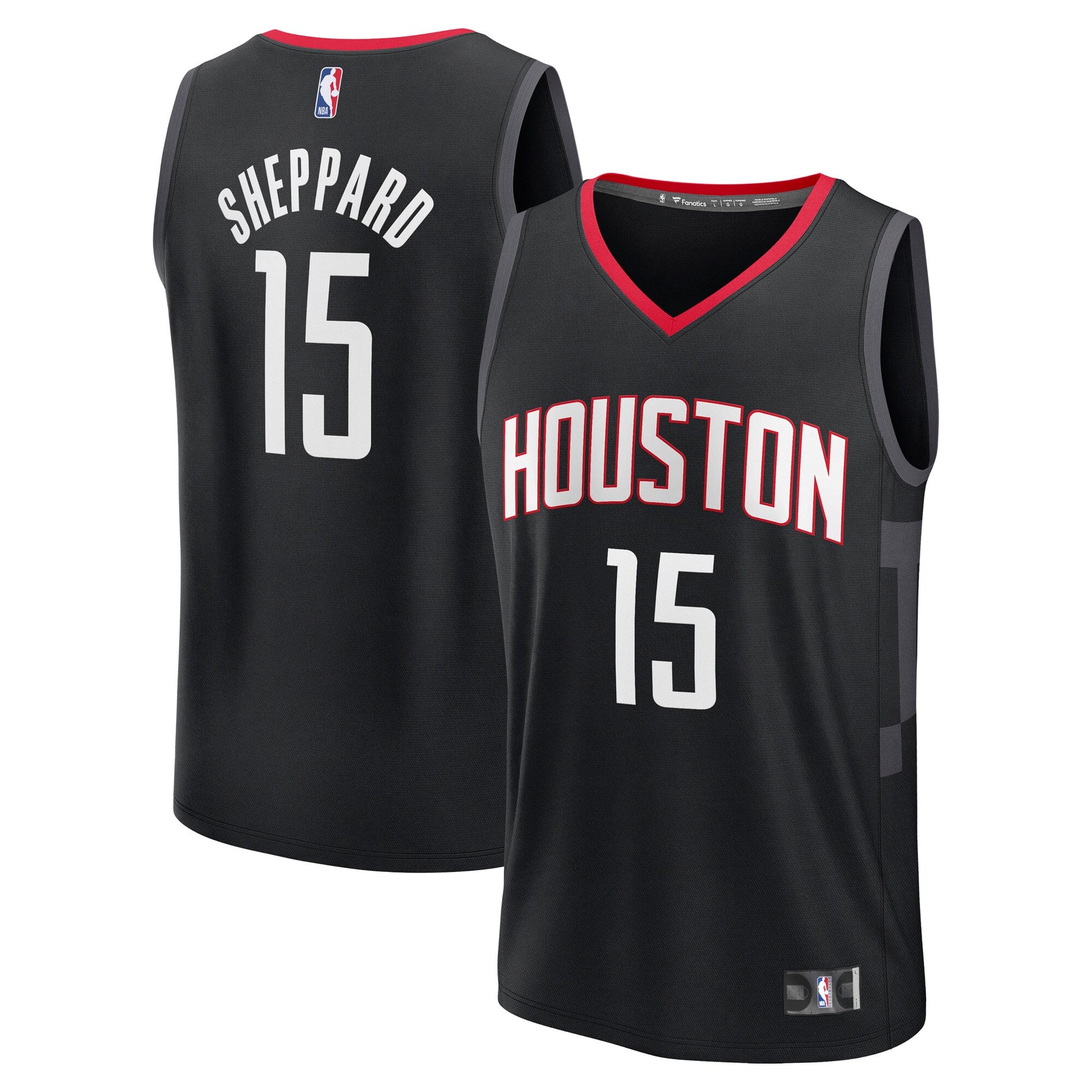 Men's Houston Rockets Reed Sheppard Fanatics Black Fast Break Replica Player Jersey - Statement Edition