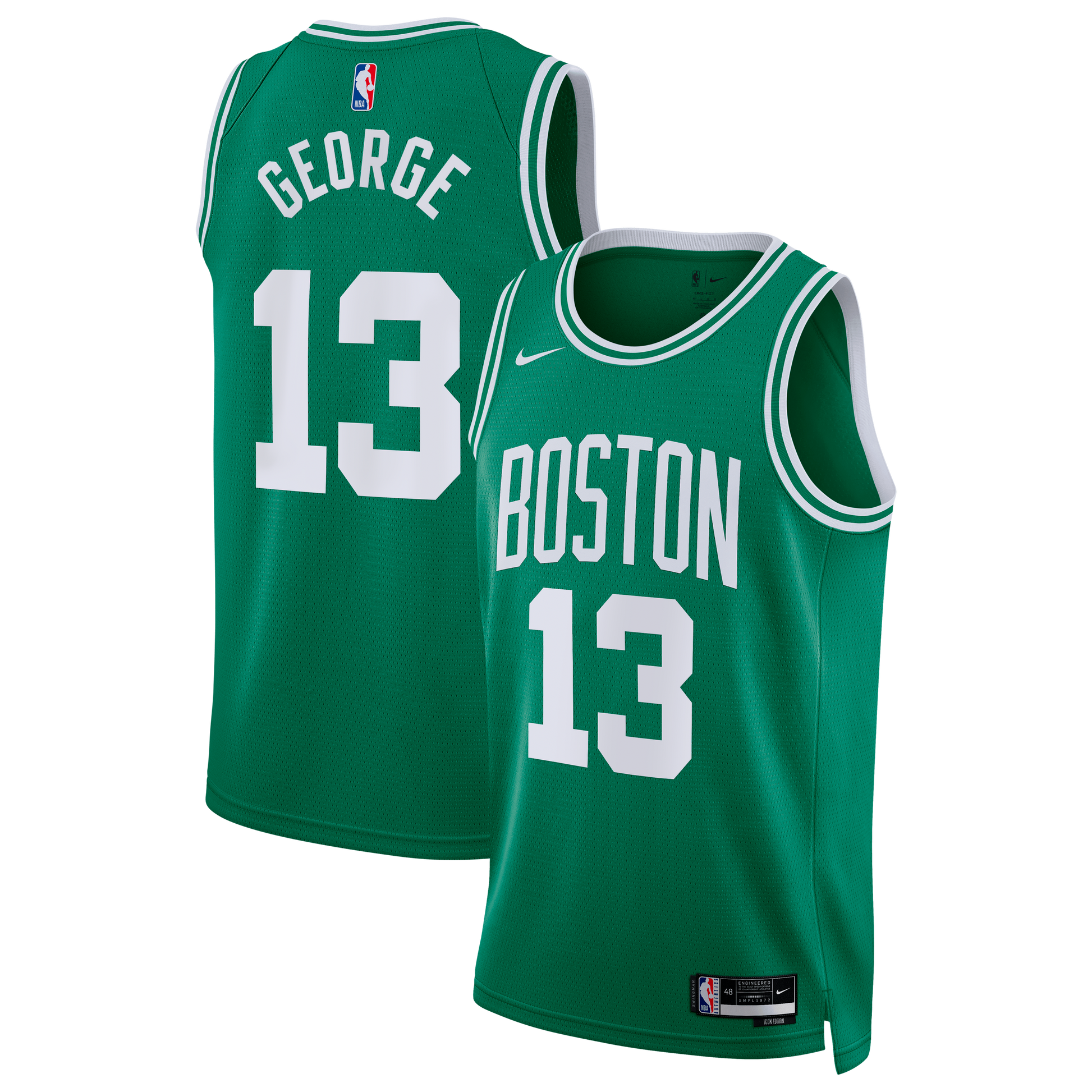 Unisex Boston Celtics Paul George Nike Kelly Green Swingman Jersey - Icon Edition