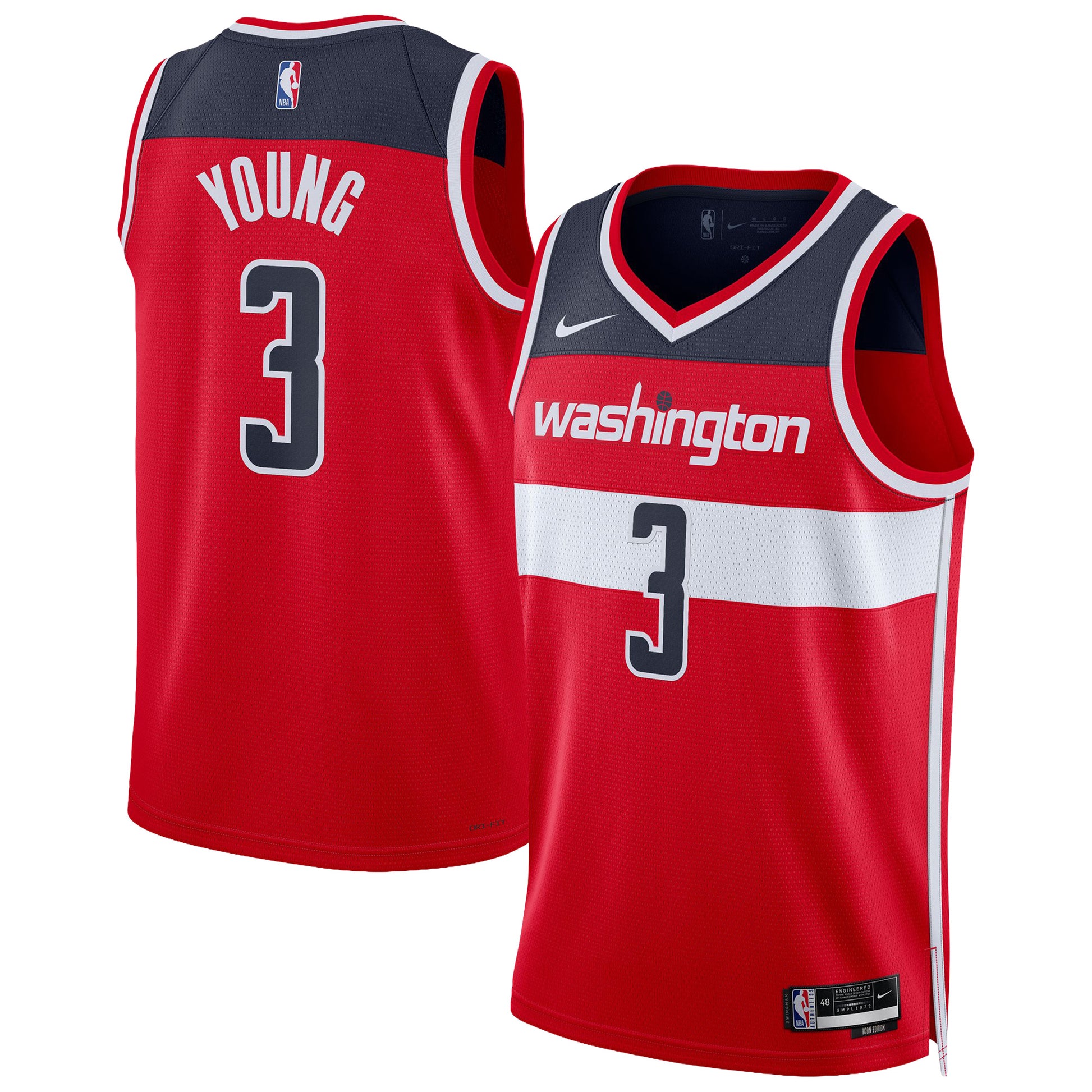 Unisex Washington Wizards Trae Young Nike Red Swingman Jersey - Icon Edition