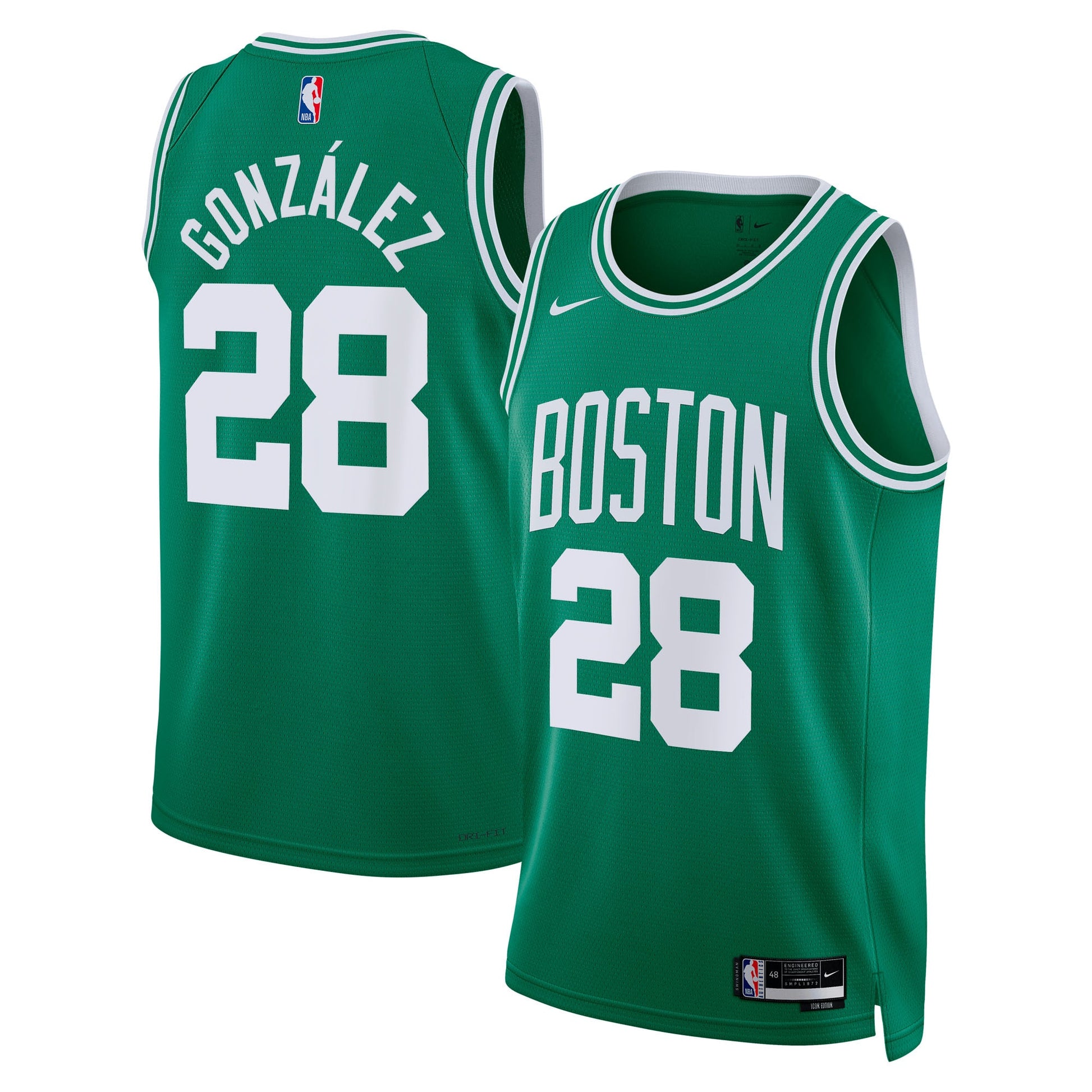 Unisex Boston Celtics Hugo González Nike Kelly Green Swingman Jersey - Icon Edition