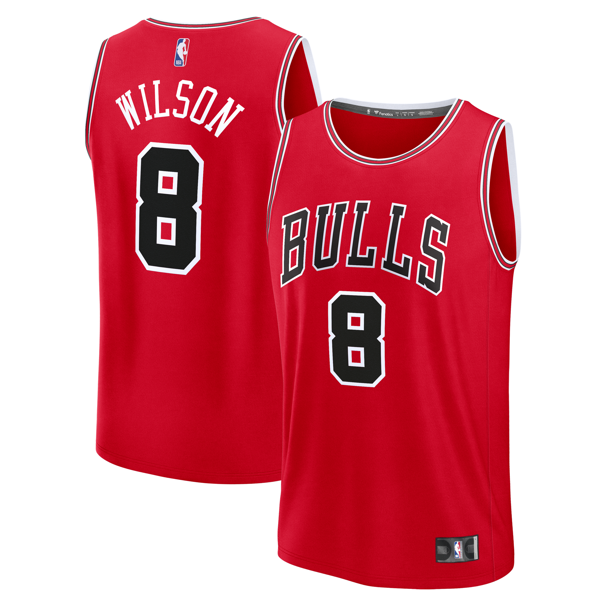 Youth Chicago Bulls Caleb Wilson Fanatics Red Fast Break Replica Jersey - Icon Edition
