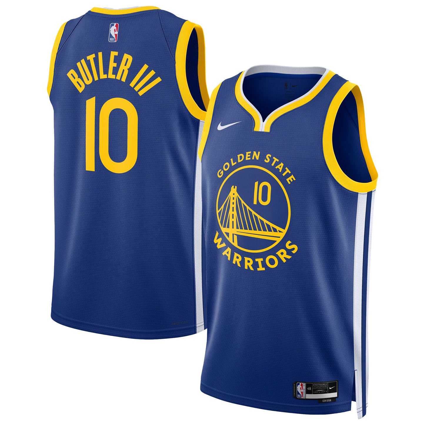 Male Golden State Warriors Jimmy Butler III Nike Royal Swingman Player Jersey - Icon Edition