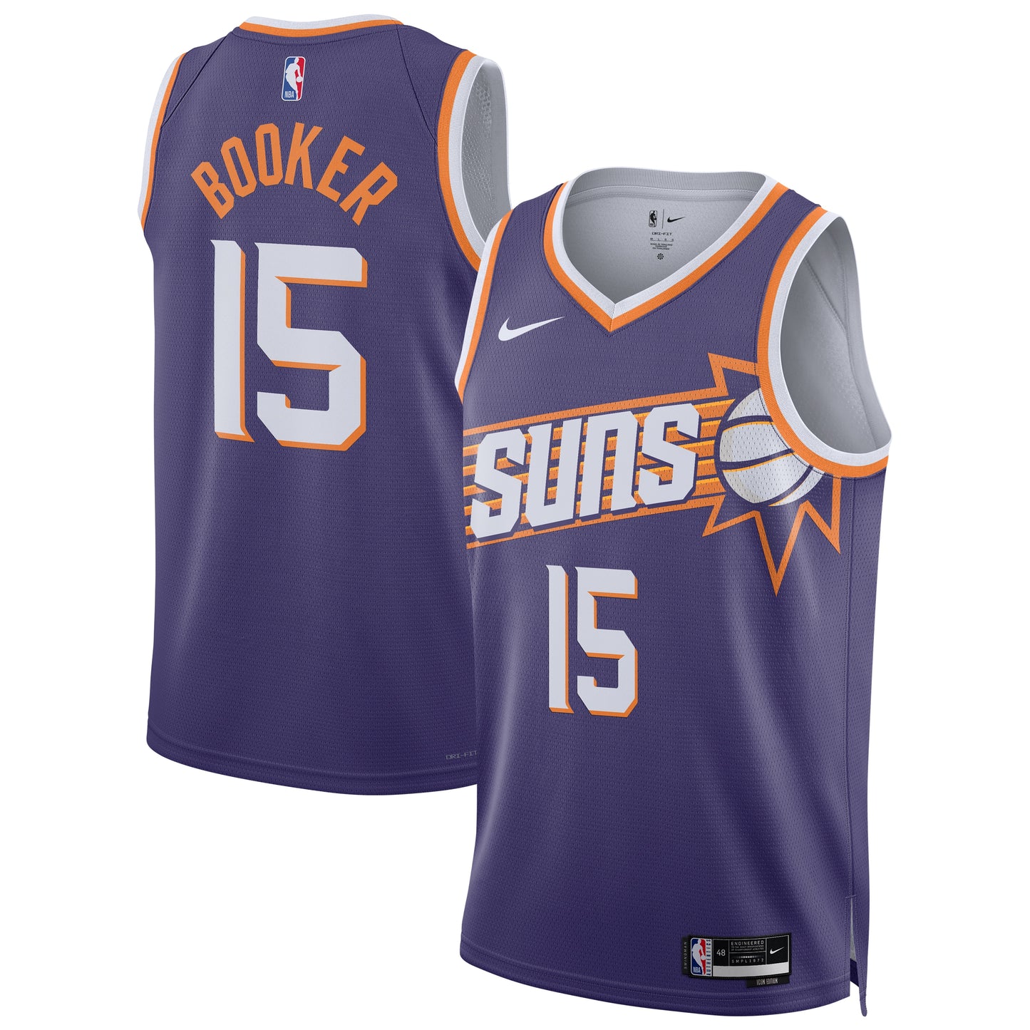Unisex Phoenix Suns Devin Booker Nike Purple Swingman Player Jersey - Icon Edition
