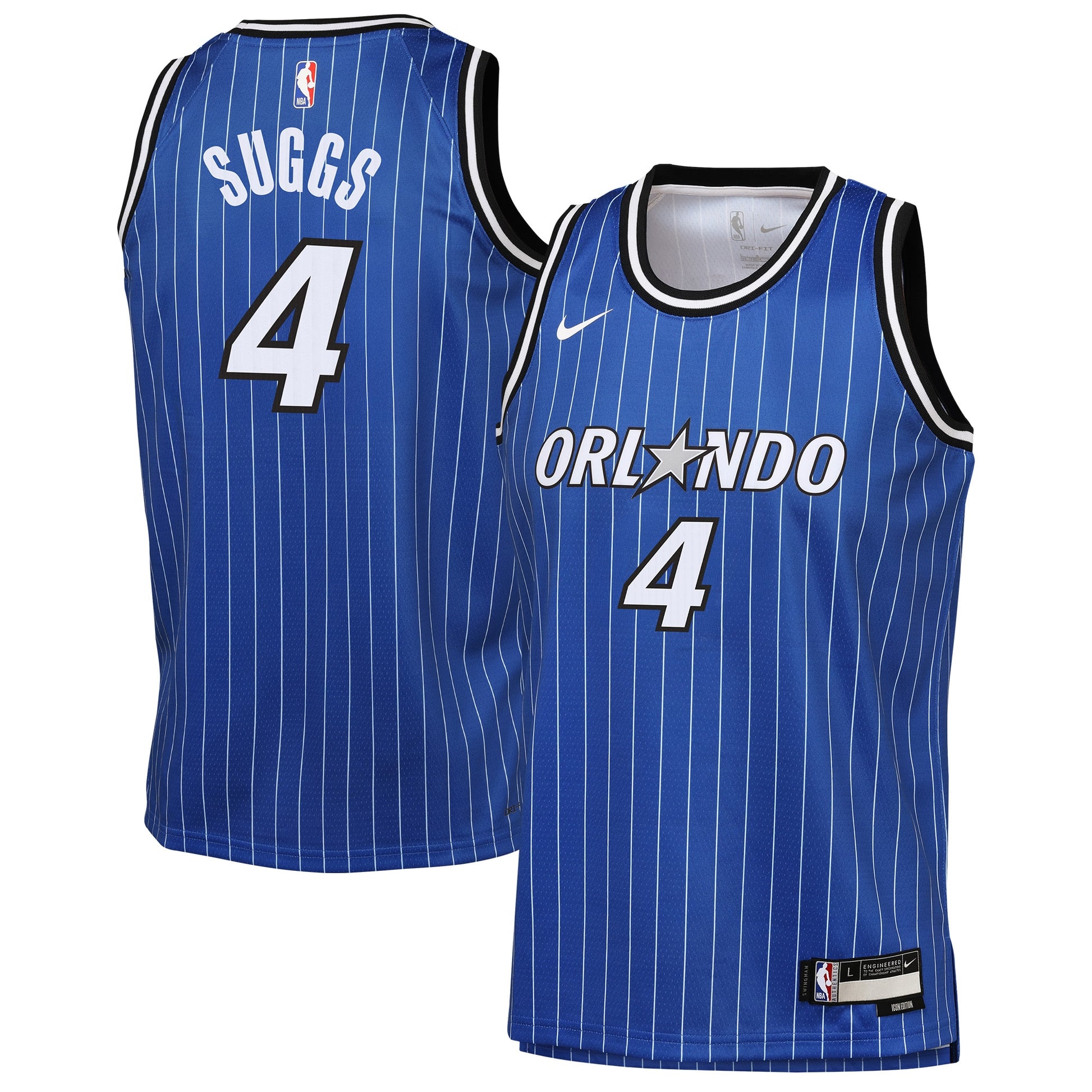 Youth Orlando Magic Jalen Suggs Nike Blue Swingman Jersey - Icon Edition