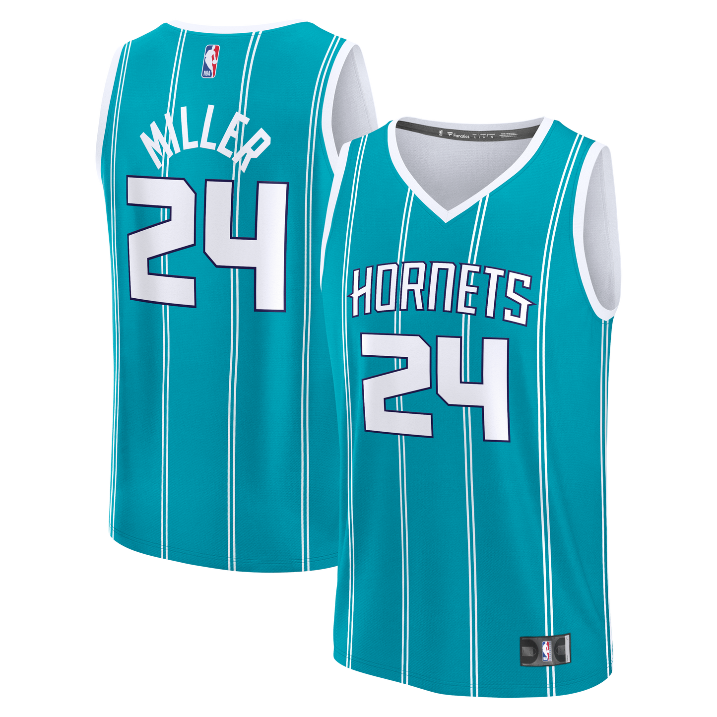 Youth Charlotte Hornets Brandon Miller Fanatics Teal Fast Break Replica Jersey - Icon Edition