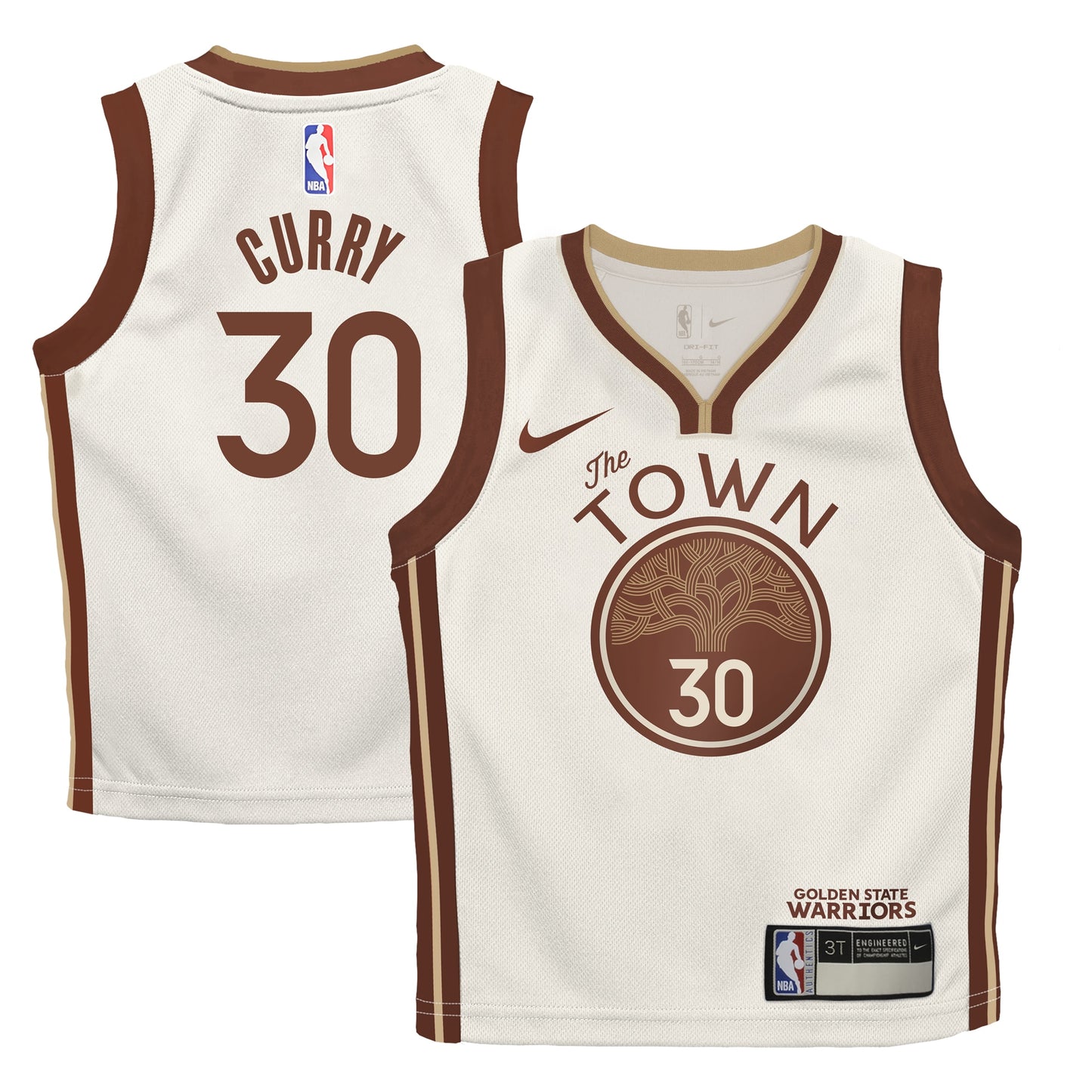Infant Golden State Warriors Stephen Curry Nike Tan 2025/26 City Edition Swingman Jersey