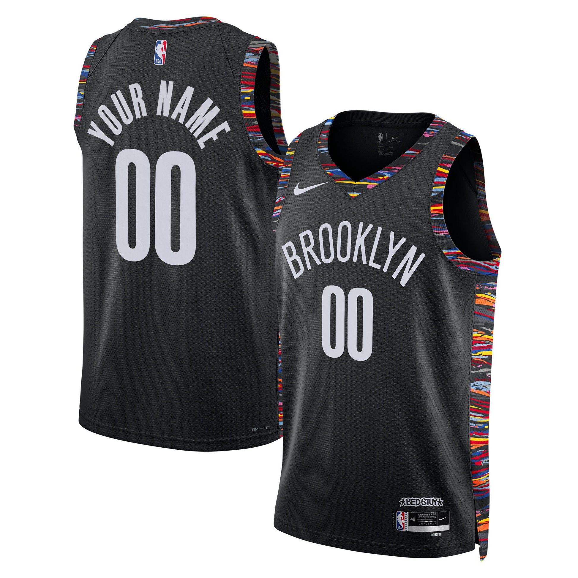 Unisex Brooklyn Nets Nike Black 2025/26 City Edition Swingman Custom Jersey