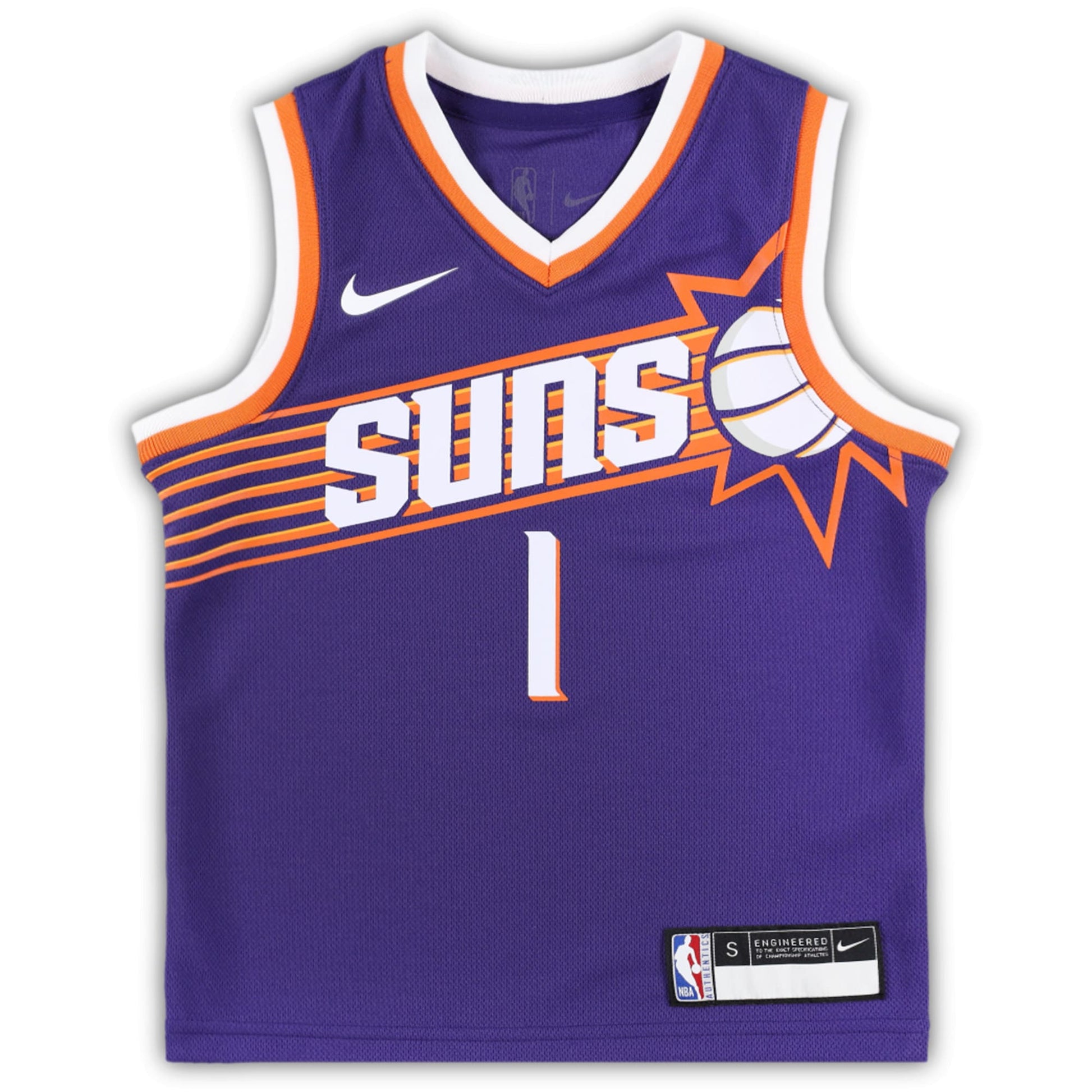 Preschool Phoenix Suns Devin Booker Nike Purple Swingman Player Jersey - Icon Edition
