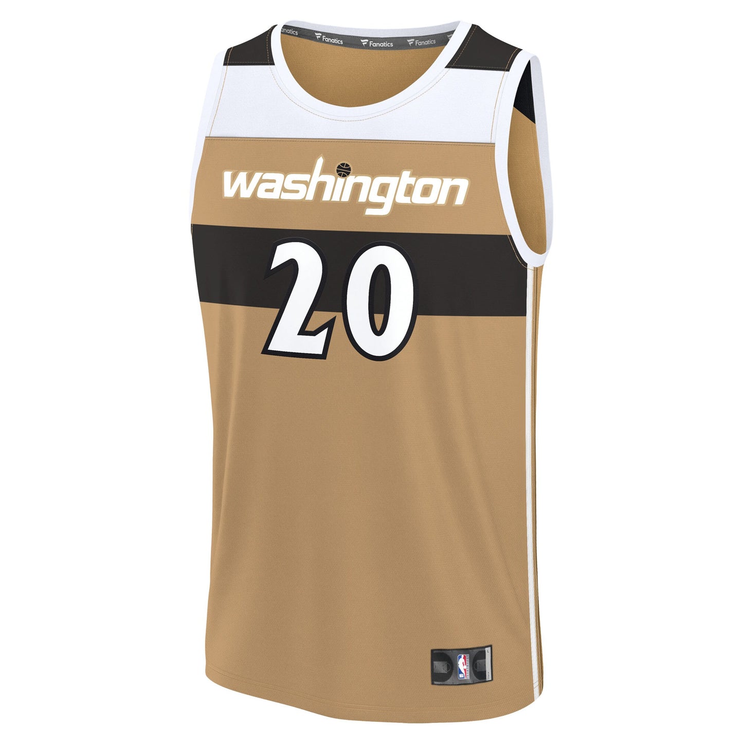 Youth Washington Wizards Alex Sarr Fanatics Gold Fast Break Jersey - City Edition
