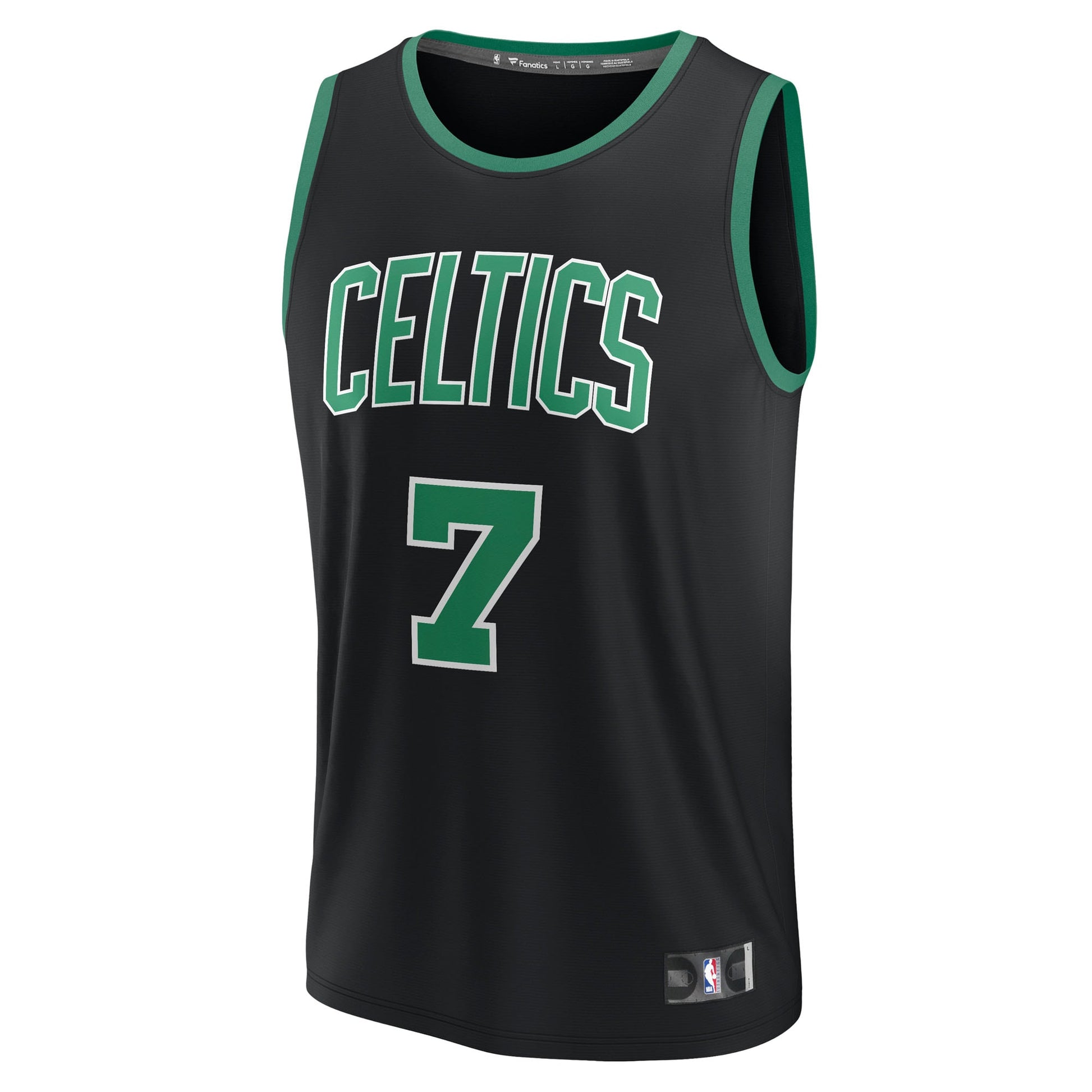 Youth Boston Celtics Jaylen Brown Fanatics Black Fast Break Replica Player Jersey - Statement Edition