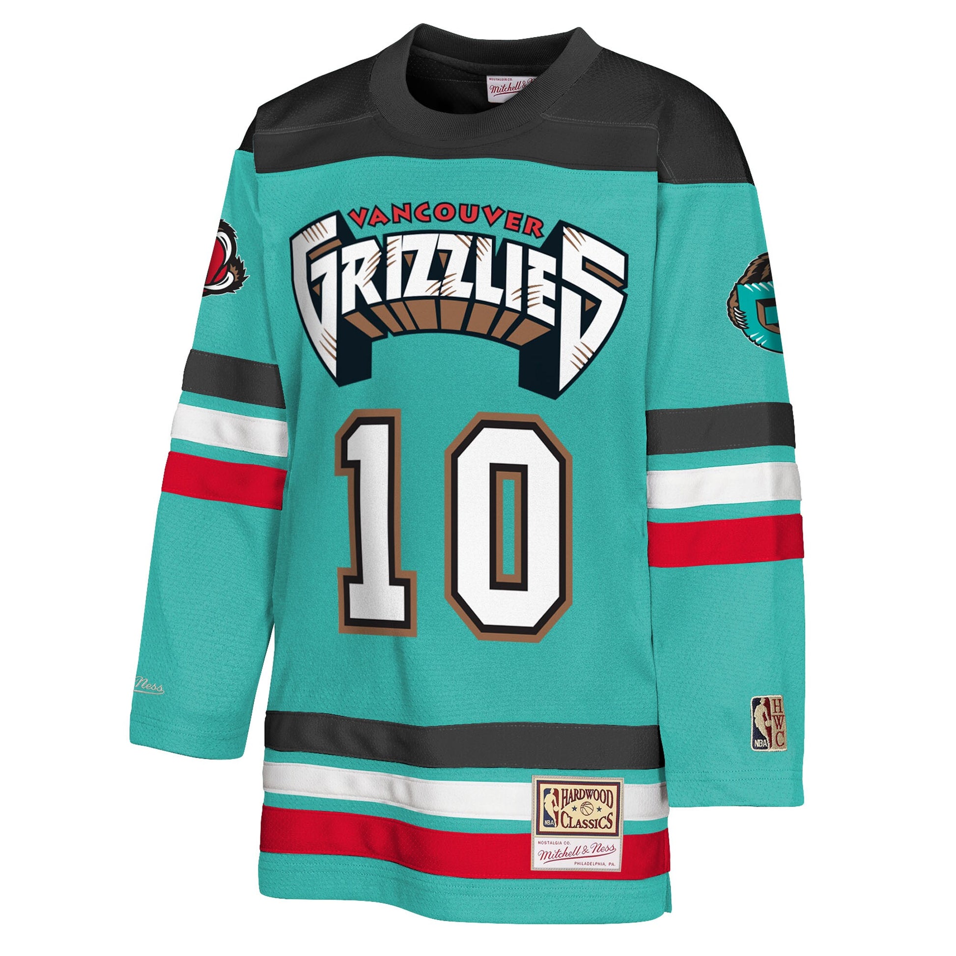 Youth Memphis Grizzlies Mike Bibby Mitchell & Ness Turquoise Maxxed Out 2.0 Fashion Hockey Jersey