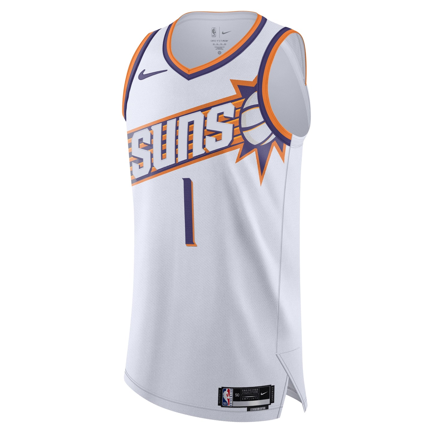 Men's Phoenix Suns Devin Booker Nike White Authentic Jersey - Association Edition