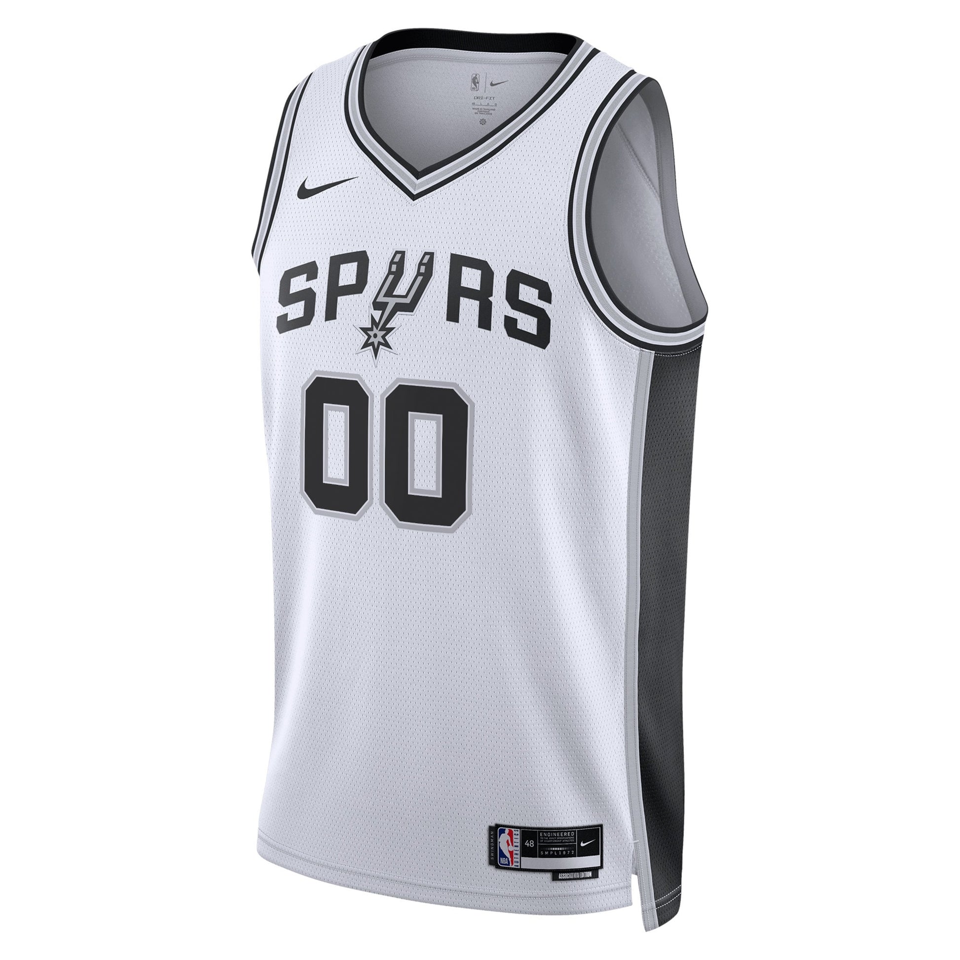 Unisex San Antonio Spurs Nike White Swingman Custom Jersey - Association Edition