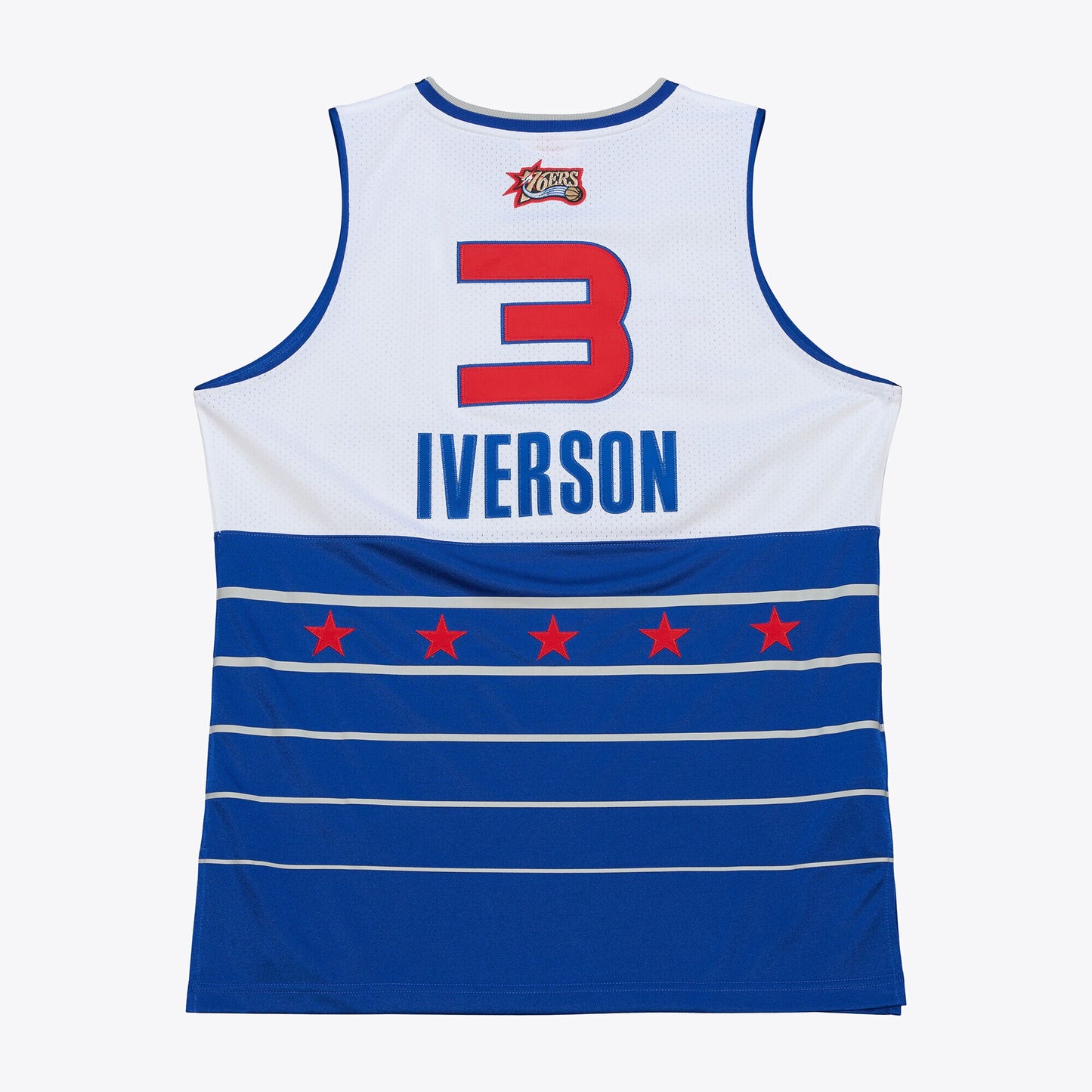 Men's 2006 NBA All-Star Game Allen Iverson Mitchell & Ness White/Blue Authentic Jersey