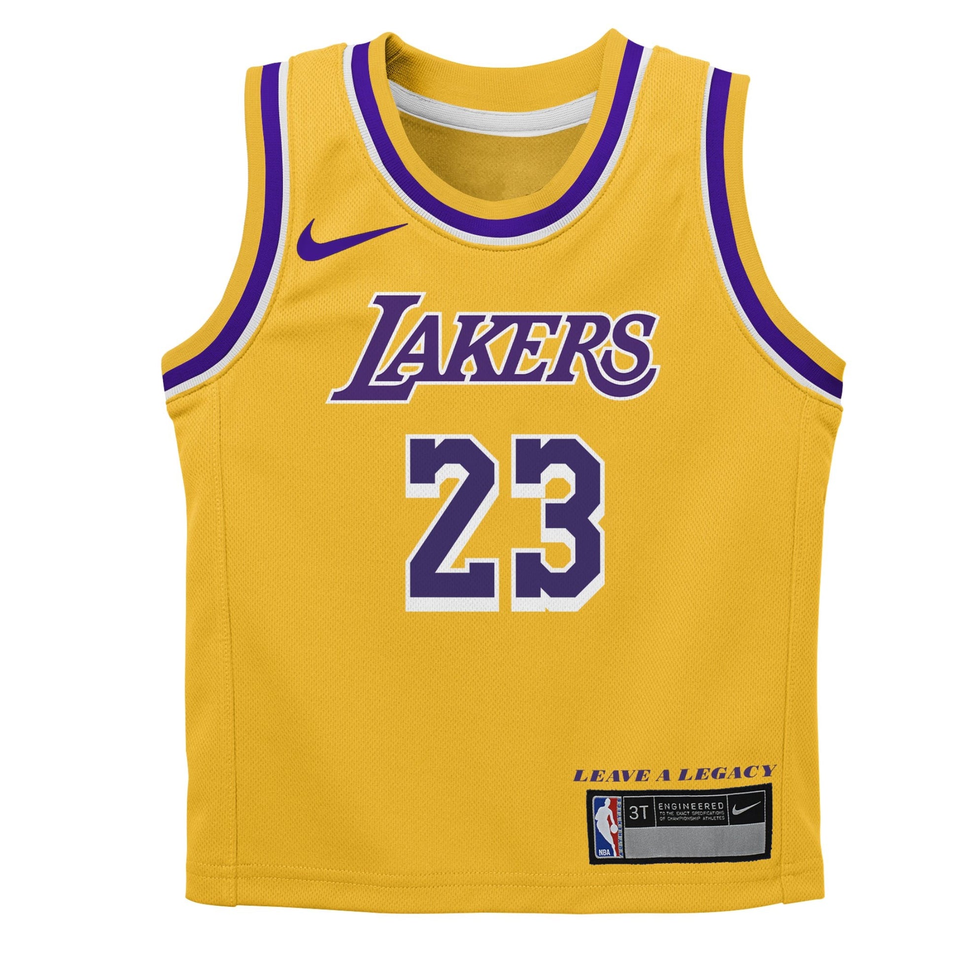 Preschool Los Angeles Lakers LeBron James Nike Gold Dri-FIT Swingman Player Jersey - Icon Edition