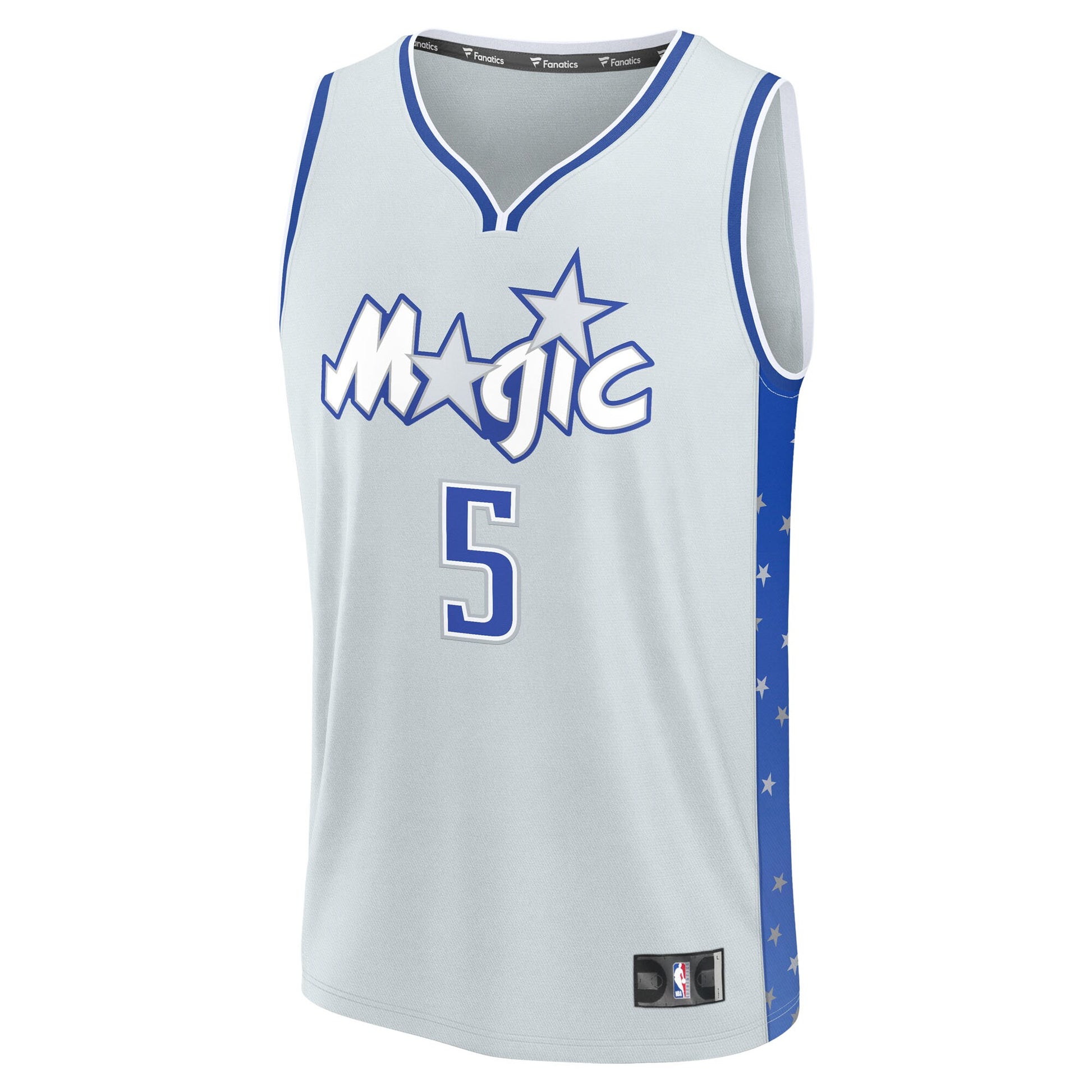 Youth Orlando Magic Paolo Banchero Fanatics Silver 2025/26 City Edition Fast Break Jersey