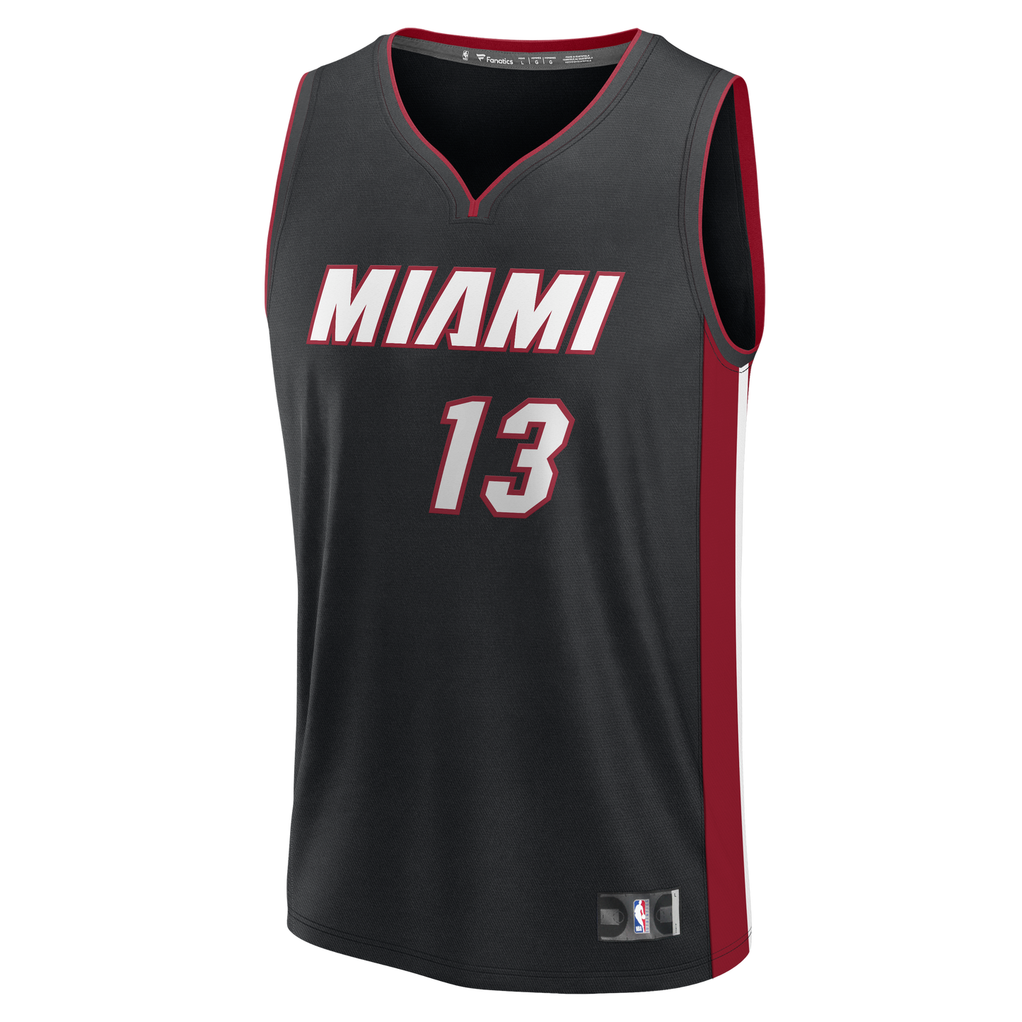 Men's Miami Heat Bam Adebayo Fanatics Black Fast Break Replica Jersey - Icon Edition