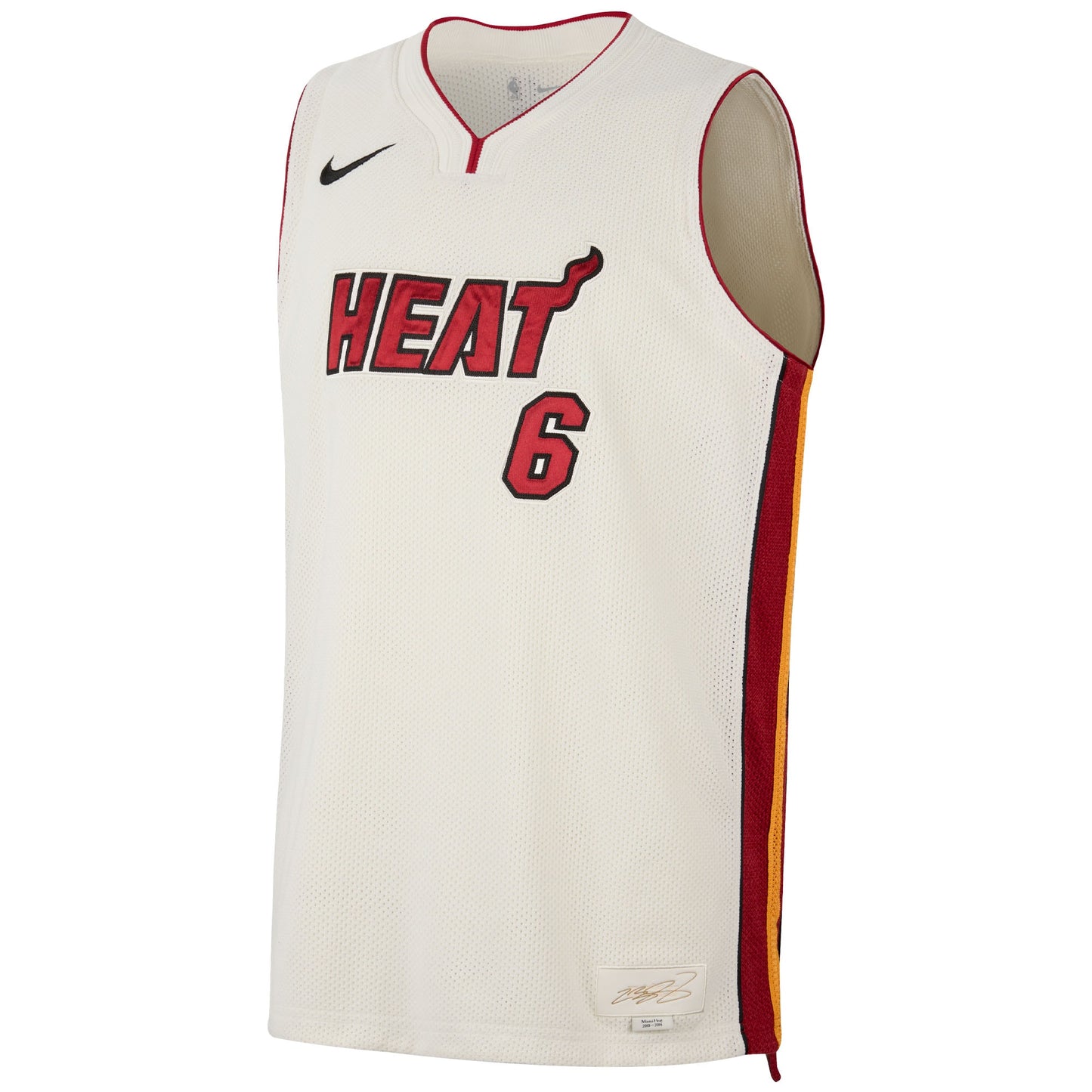 Unisex Miami Heat LeBron James Nike Cream Forever King Reserve Authentic Jersey