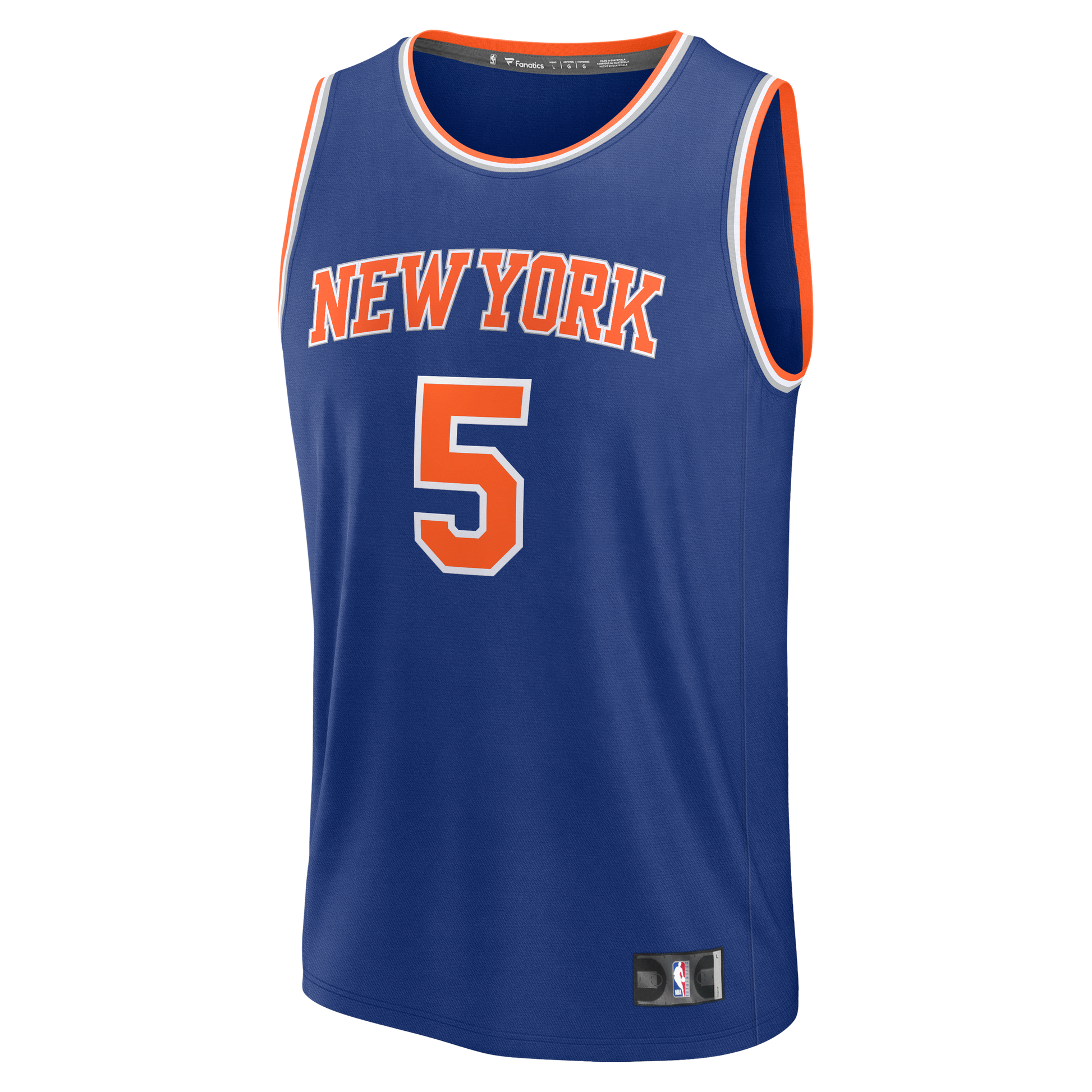 Men's New York Knicks Jose Alvarado Fanatics Blue Fast Break Replica Jersey - Icon Edition