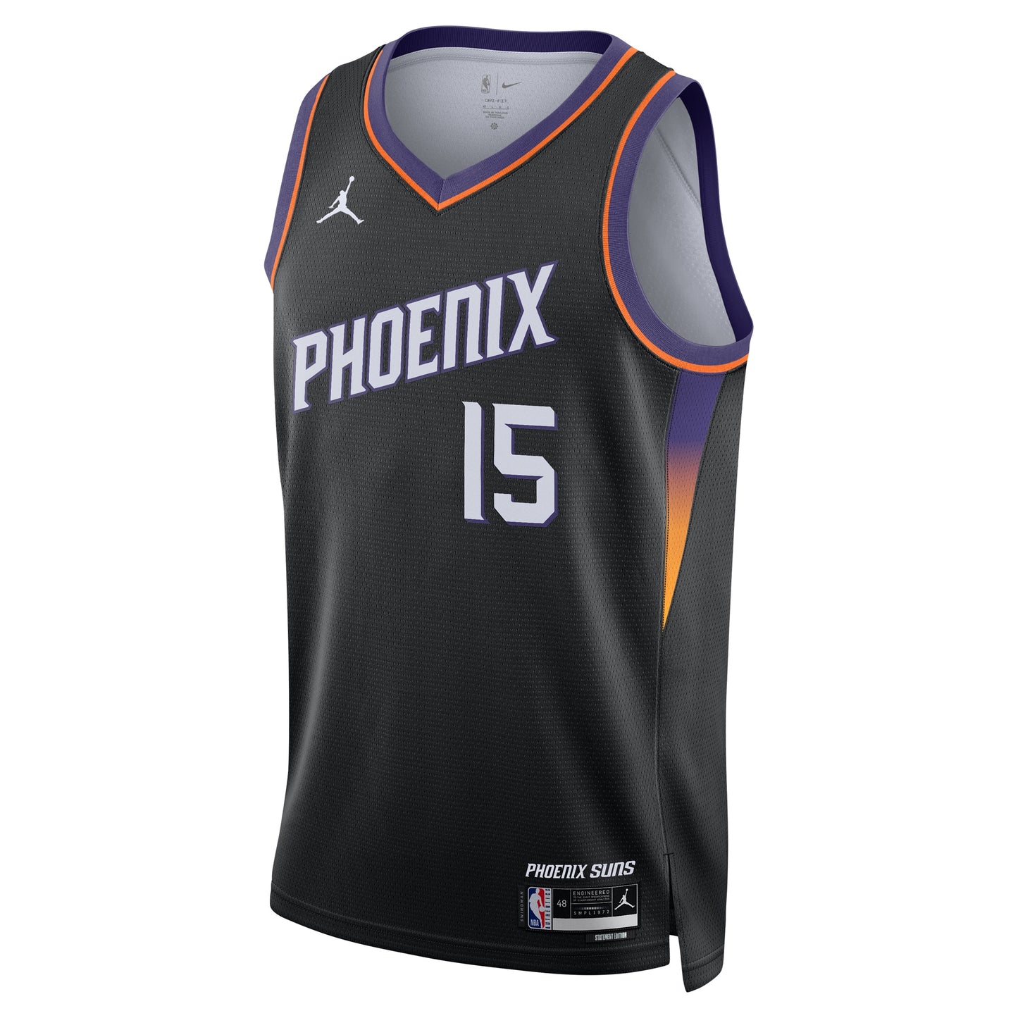 Unisex Phoenix Suns Devin Booker Jordan Brand Black Swingman Jersey - Statement Edition