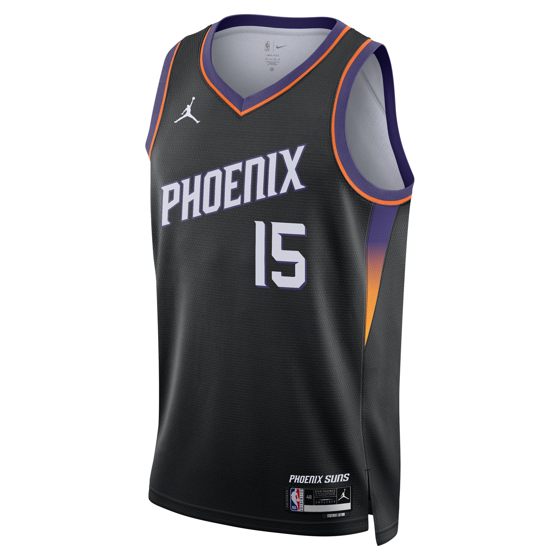 Unisex Phoenix Suns Devin Booker Jordan Brand Black Swingman Jersey - Statement Edition
