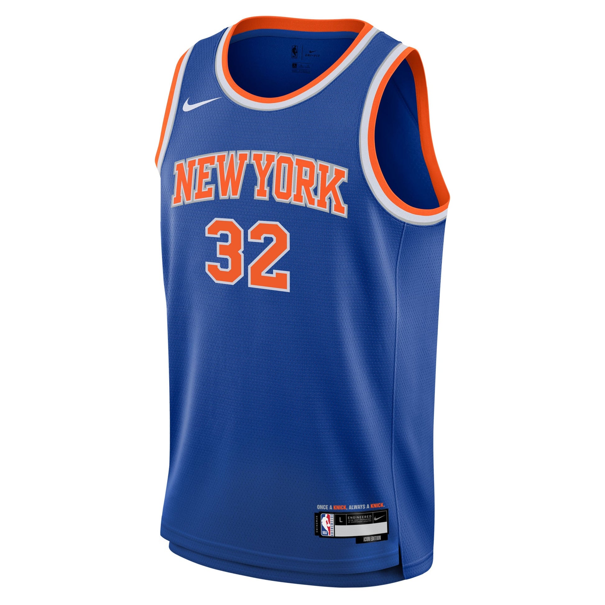 Youth New York Knicks Karl-Anthony Towns Nike Blue Swingman Jersey - Icon Edition