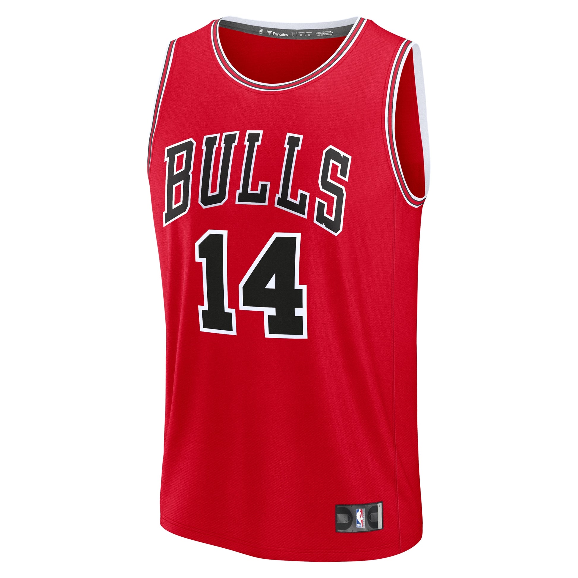 Youth Chicago Bulls Matas Buzelis Fanatics Red Fast Break Replica Player Jersey - Icon Edition