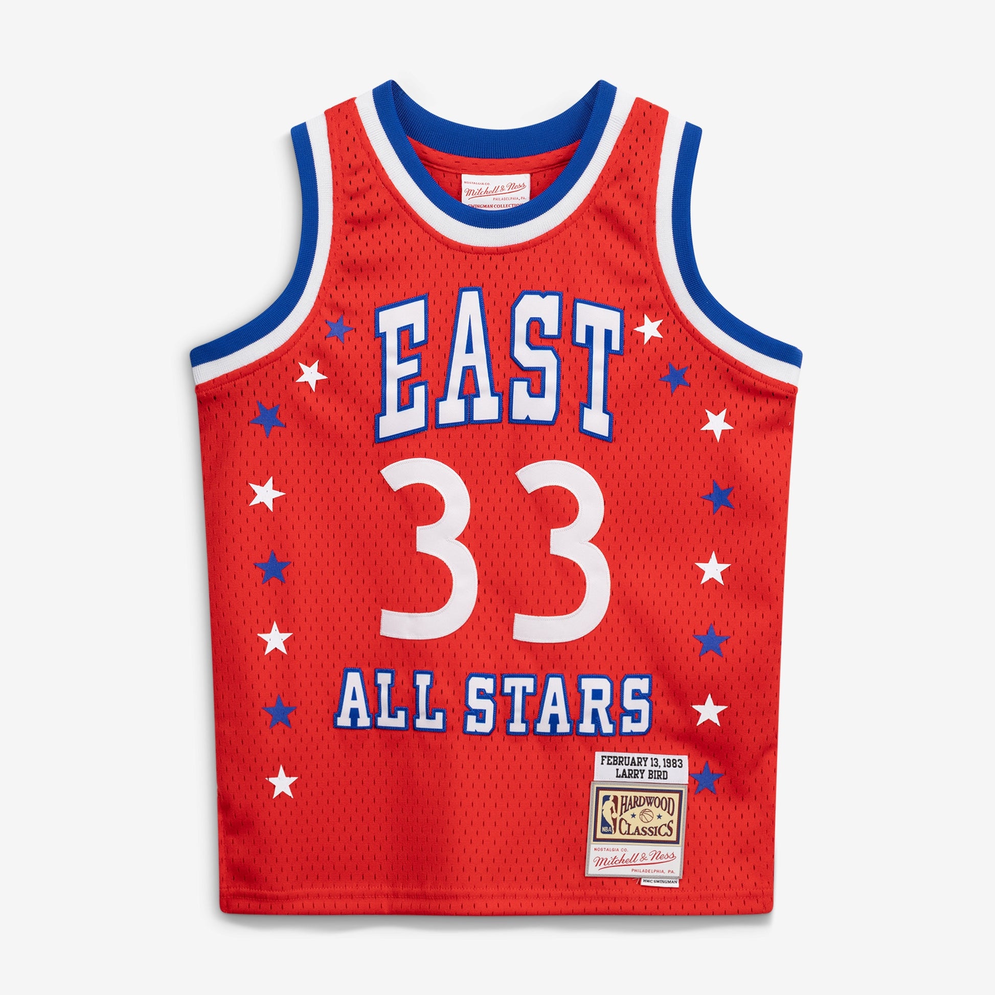 Youth 1983 NBA All-Star Game Larry Bird Mitchell & Ness Red Hardwood Classics Swingman Jersey