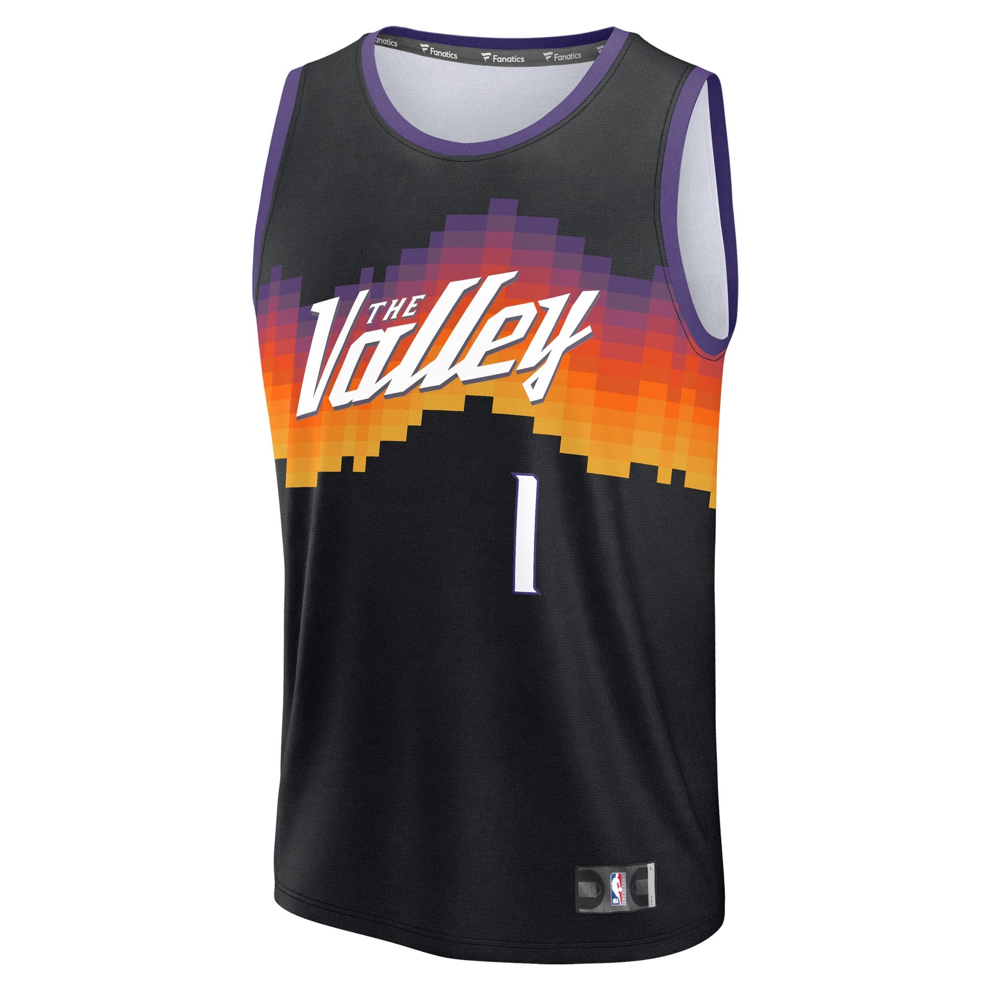 Youth Phoenix Suns Devin Booker Fanatics Black 2025/26 City Edition Fast Break Jersey