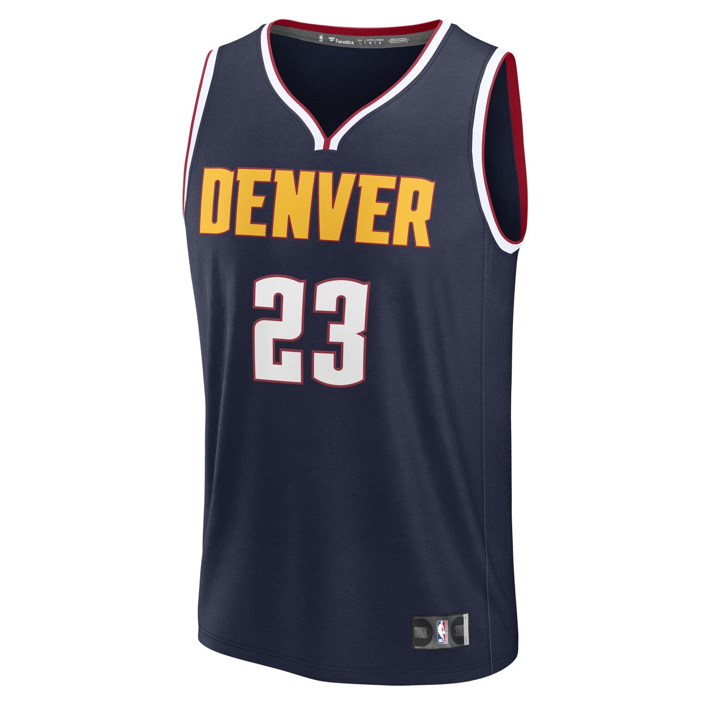 Men's Denver Nuggets Cameron Johnson Fanatics Navy Fast Break Replica Jersey - Icon Edition