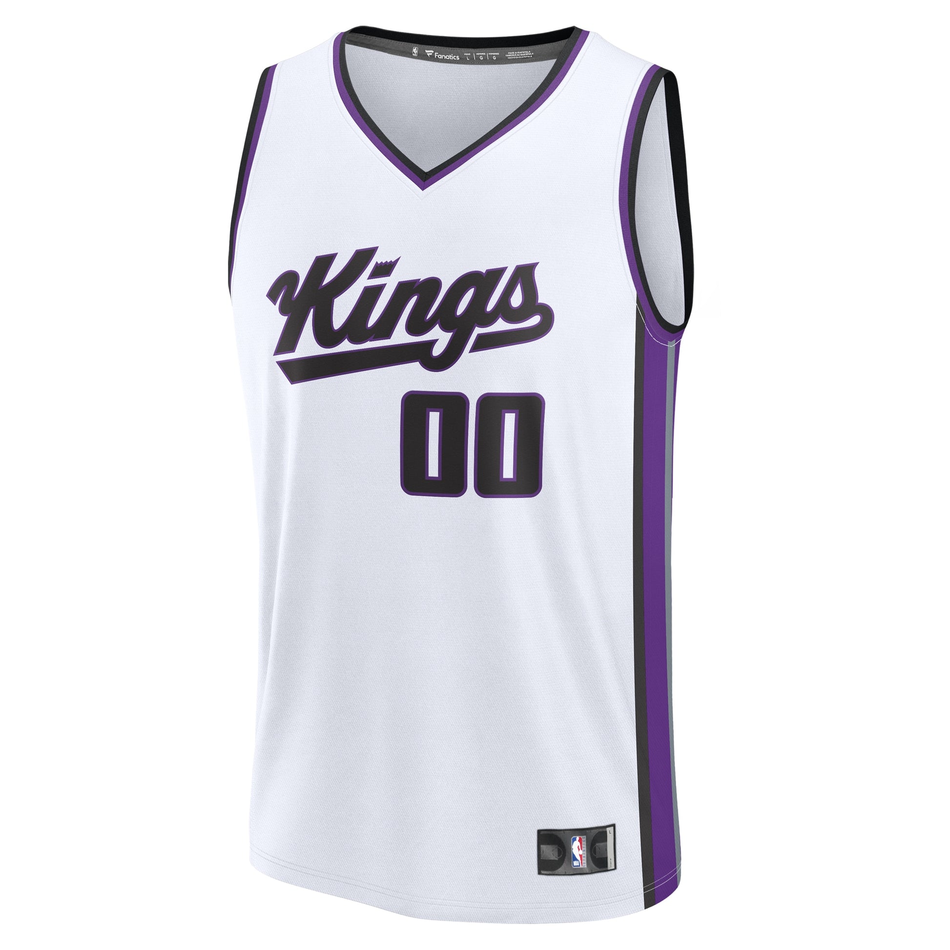 Men's Sacramento Kings Fanatics White Fast Break Custom Jersey - Association Edition