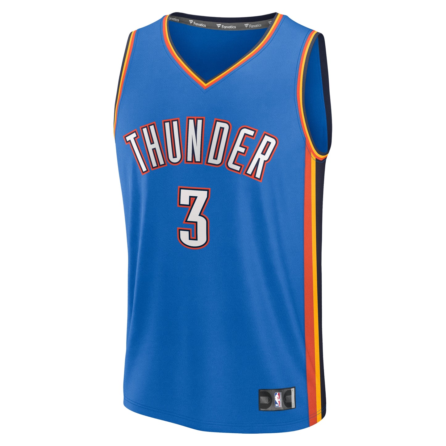 Men's Oklahoma City Thunder Jared McCain Fanatics Blue Fast Break Jersey - Icon Edition