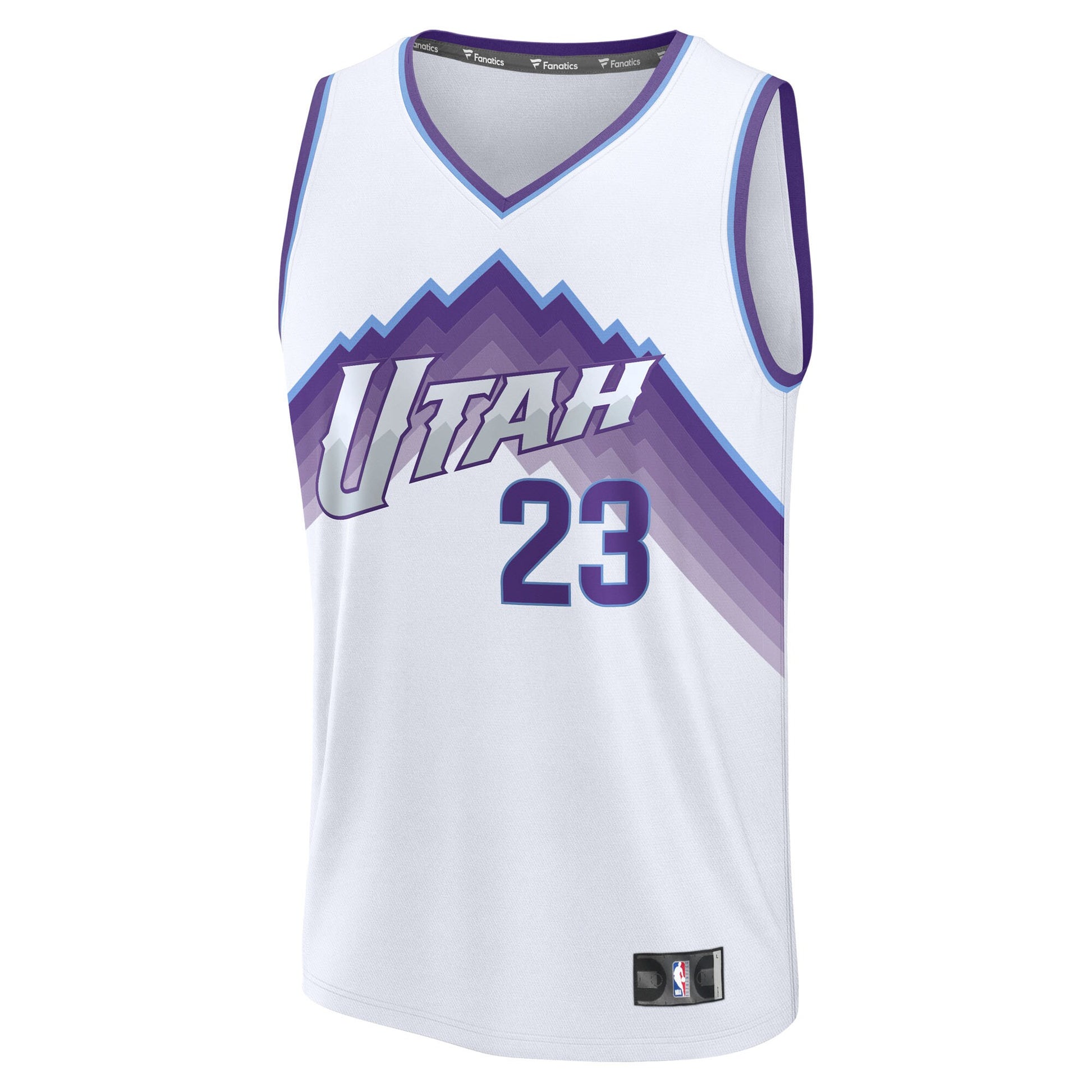 Men's Utah Jazz Lauri Markkanen Fanatics White Fast Break Replica Player Jersey - Association Edition