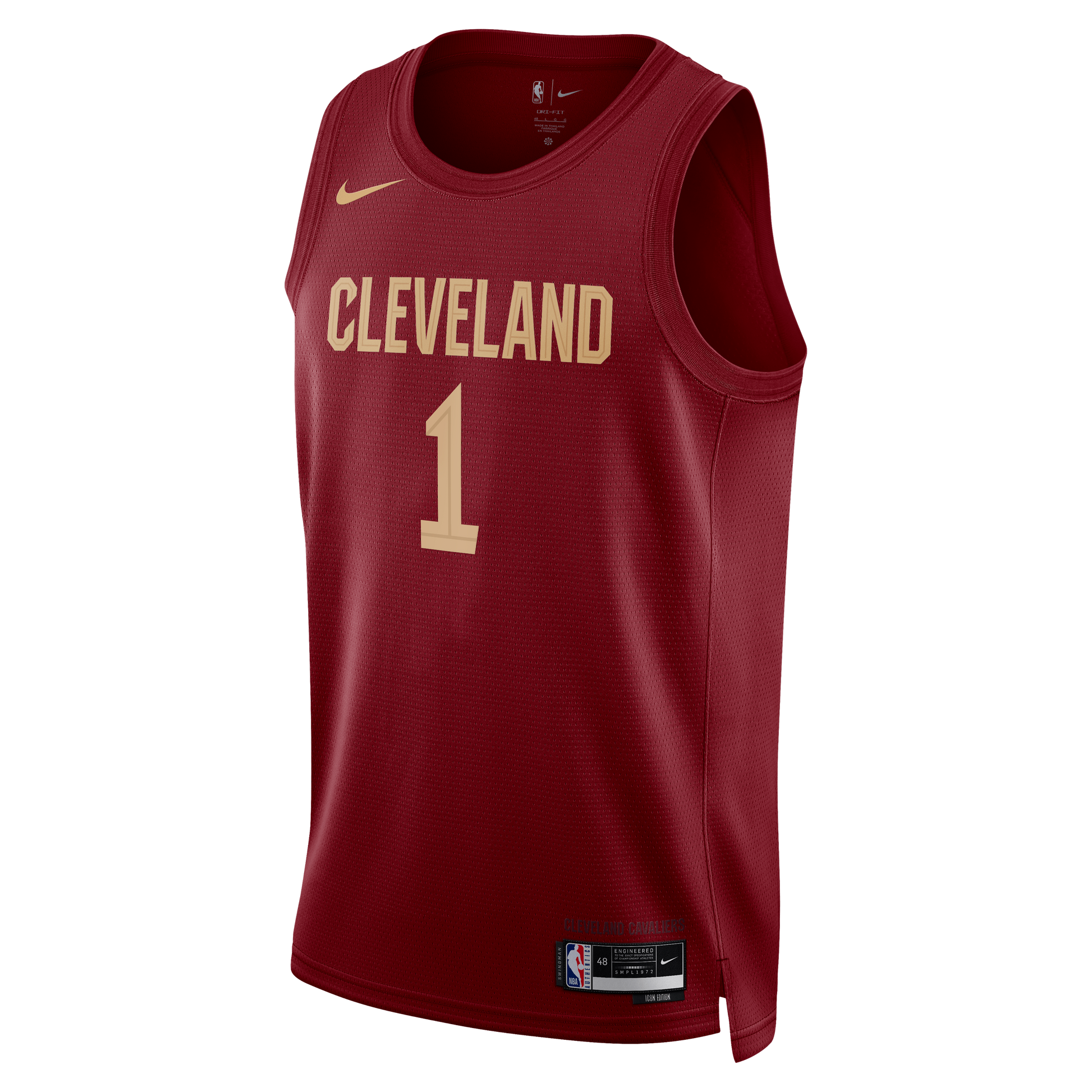 Unisex Cleveland Cavaliers James Harden Nike Wine Swingman Jersey - Icon Edition