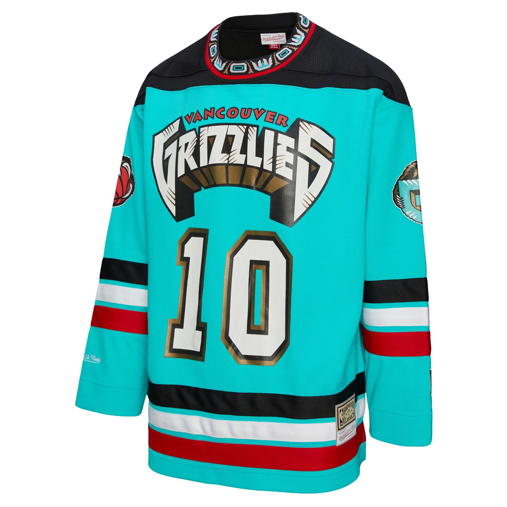 Unisex Vancouver Grizzlies Mike Bibby Mitchell & Ness Turquoise Maxxed Out Fashion Hockey Jersey